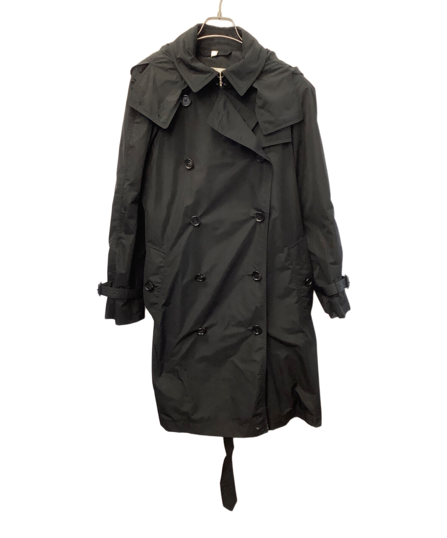 BURBERRY ブラック トレンチコート 40 中古・古着通販】BURBERRY (バーバリー) トレンチコート ブラック