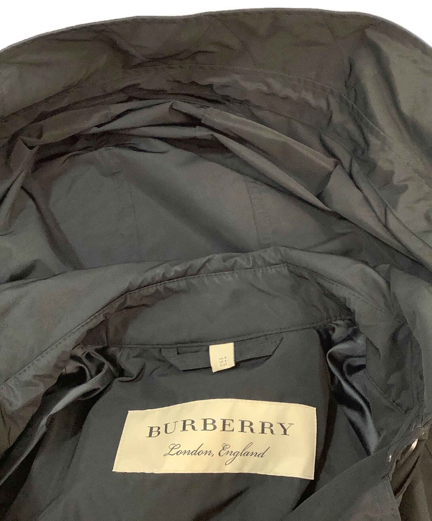 中古・古着通販】BURBERRY (バーバリー) トレンチコート ブラック