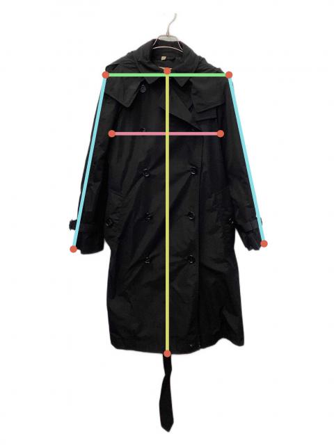 中古・古着通販】BURBERRY (バーバリー) トレンチコート ブラック