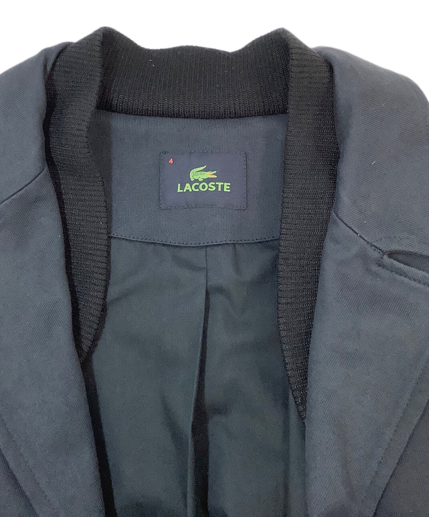 中古・古着通販】LACOSTE (ラコステ) 襟リブテーラードジャケット 