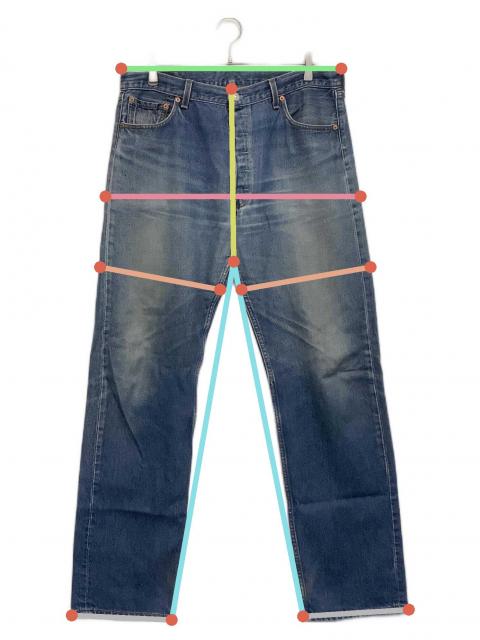 Levi's 501XX W32L36ブルーデニムジーンズ 中古・古着通販】LEVI'S (リーバイス) 501xxデニムパンツ ブルー