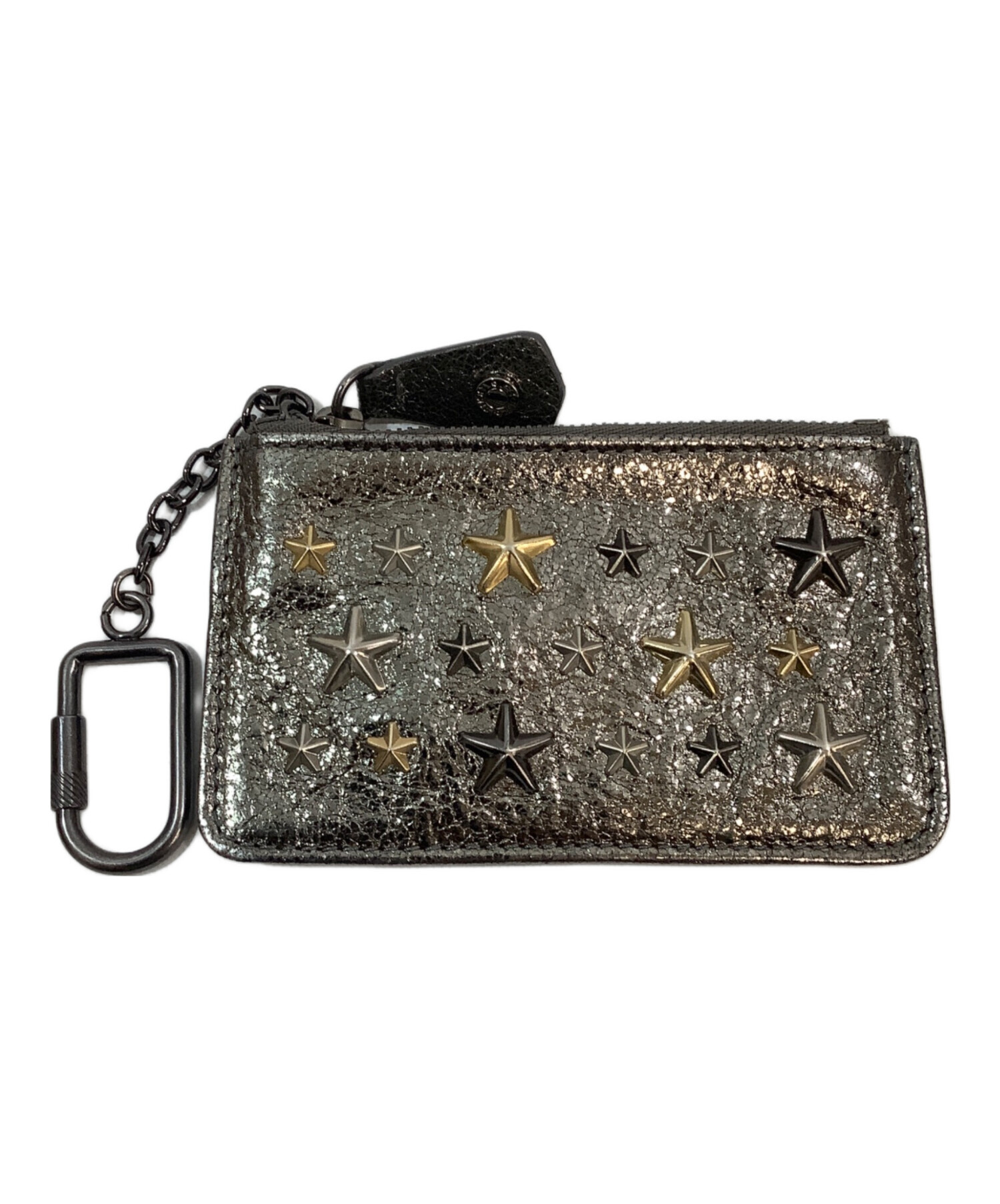 ジミーチュウ JIMMY CHOO 財布 コインケース レザー 黒 スタッズ 