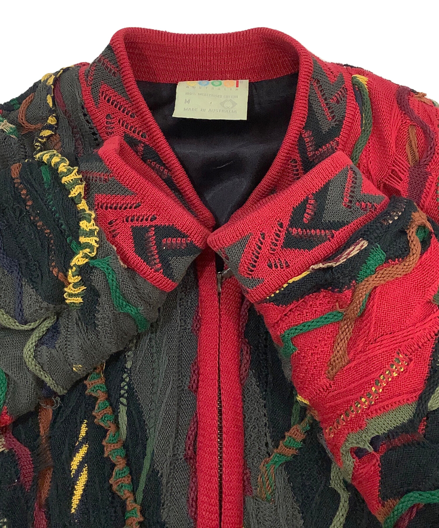 中古・古着通販】Coogi (クージー) ニットカーディガン マルチカラー