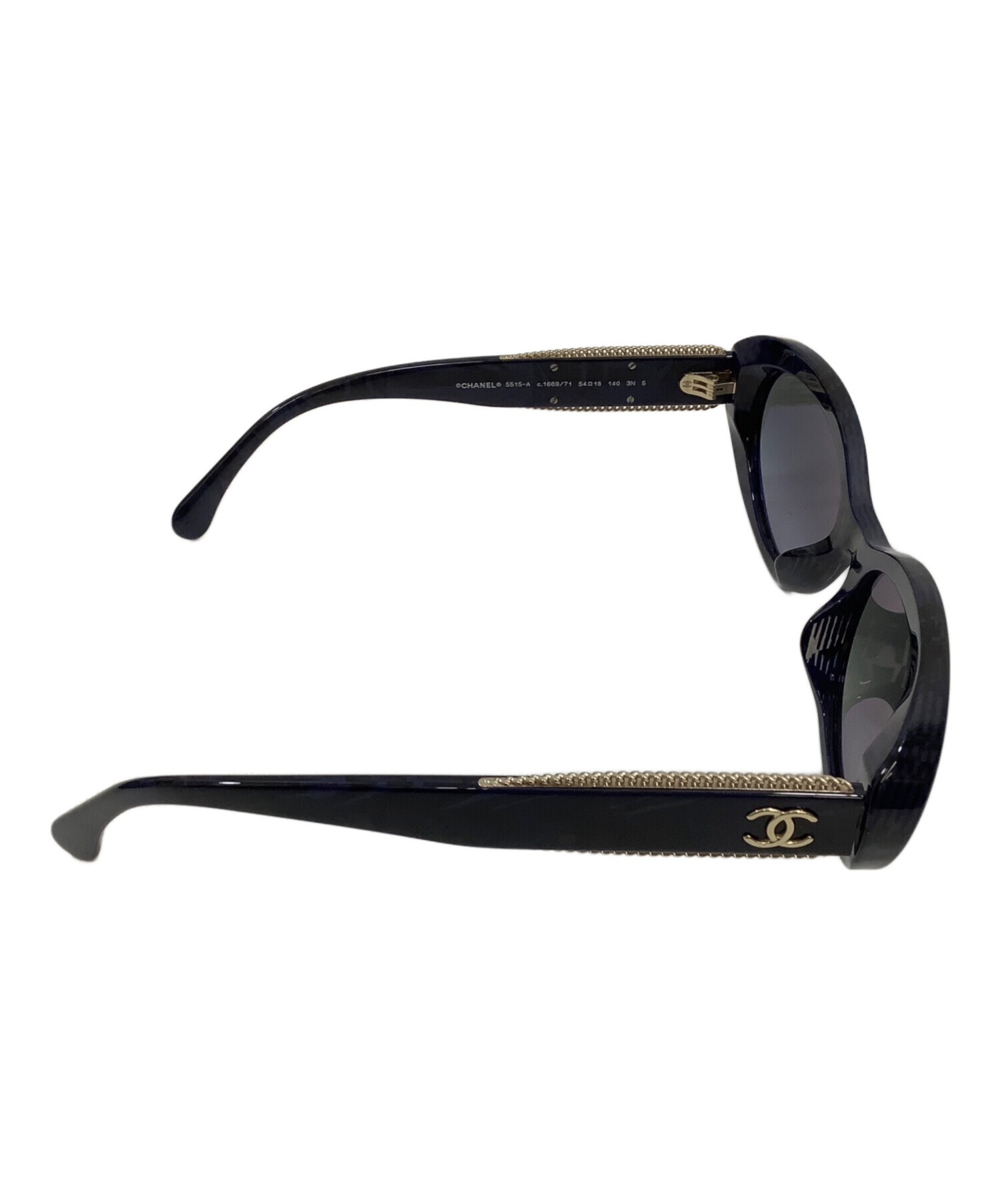 中古・古着通販】CHANEL (シャネル) サングラス ネイビー サイズ:54