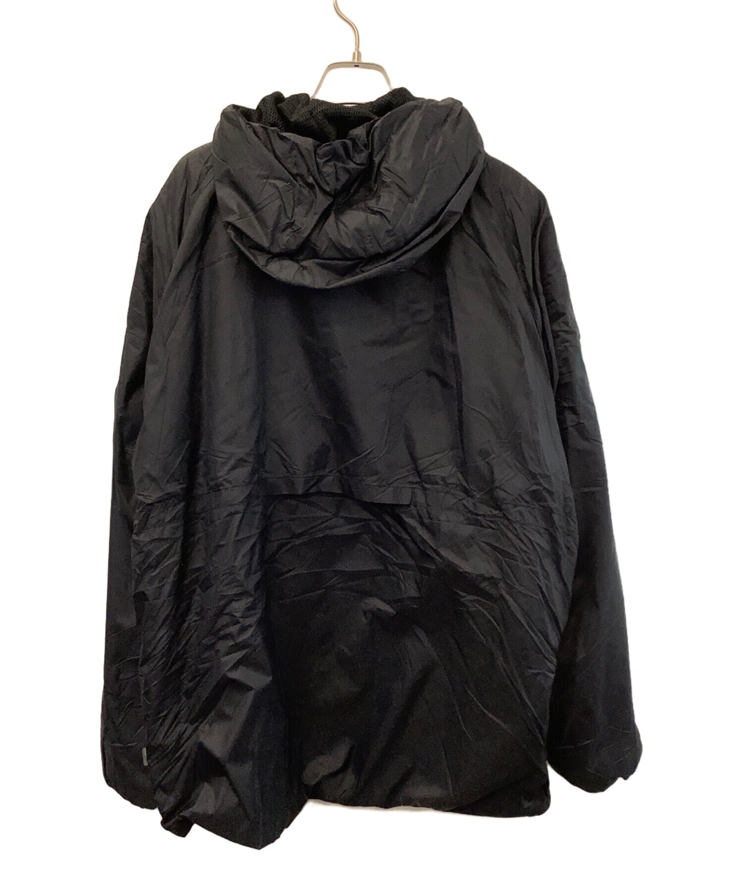 アスレタ フード付きジャケット サイズM ブラック 中古・古着通販】ATHLETA (アスレタ) ナイロンジャケット ブラック