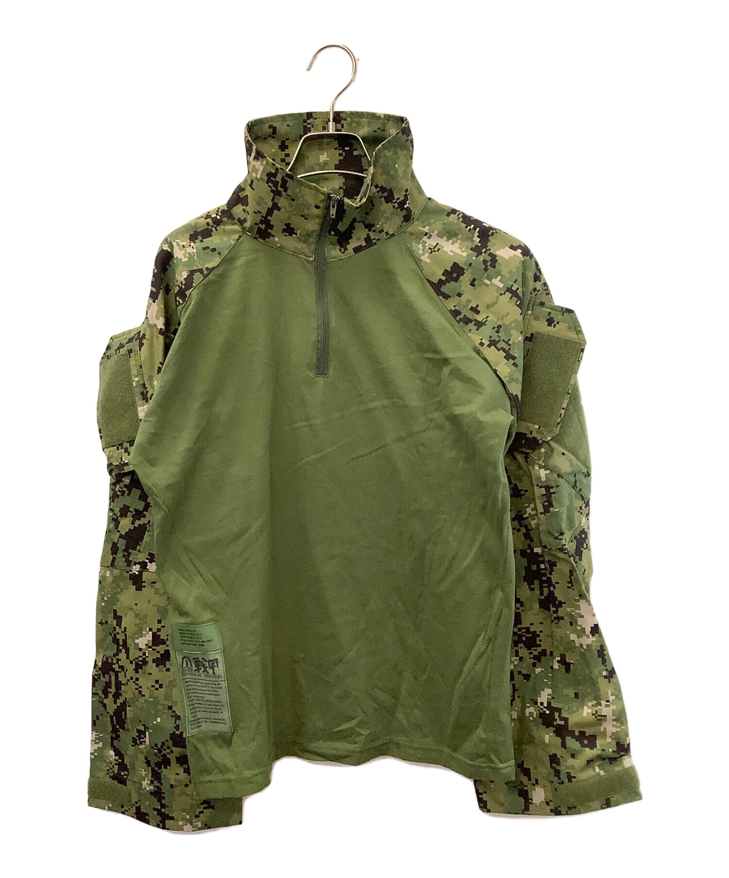 カーキ　ハーフジップ　ミリタリーシャツ　コンバットシャツ　XS-Rサイズ 中古・古着通販】ハーフジップコンバットシャツ (ハーフジップ