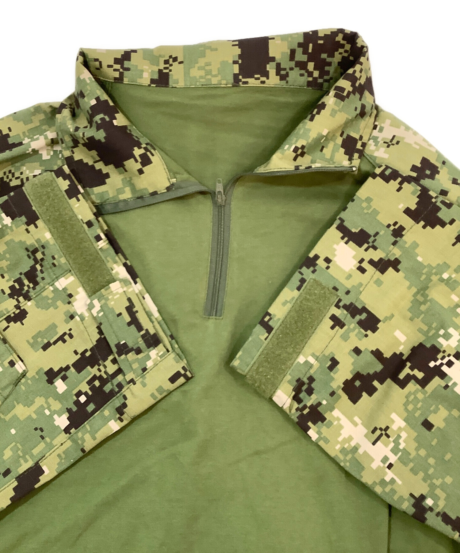 中古・古着通販】ハーフジップコンバットシャツ (ハーフジップ