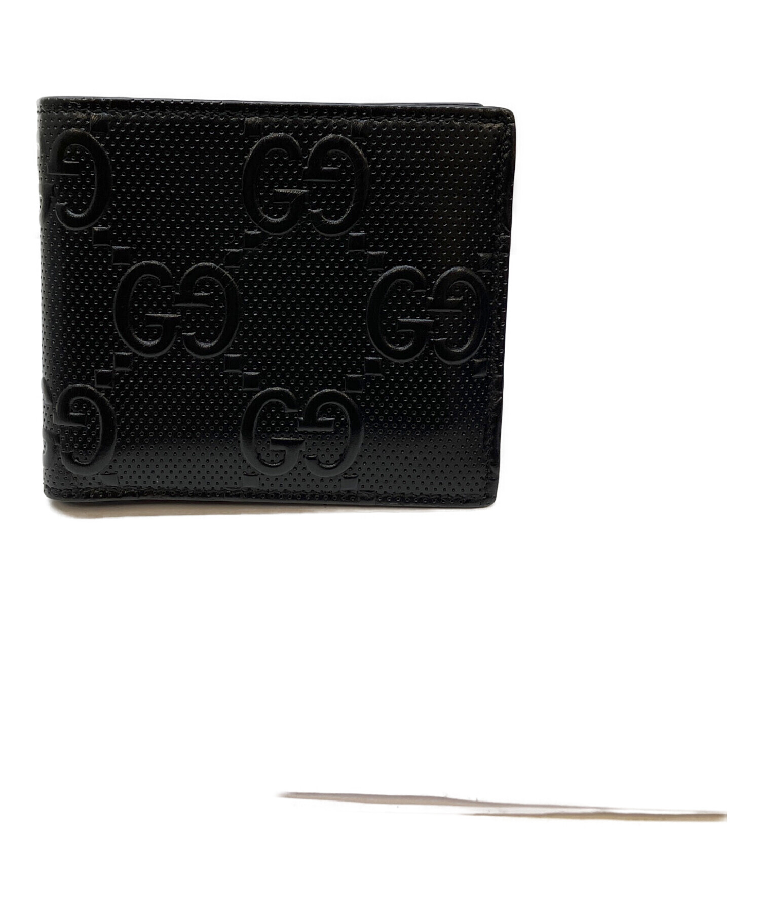 Gucci 二つ折り財布 【早く売りたいので値下げ可能です！】 中古・古着通販】GUCCI (グッチ) 2つ折り財布 ブラック｜ブランド