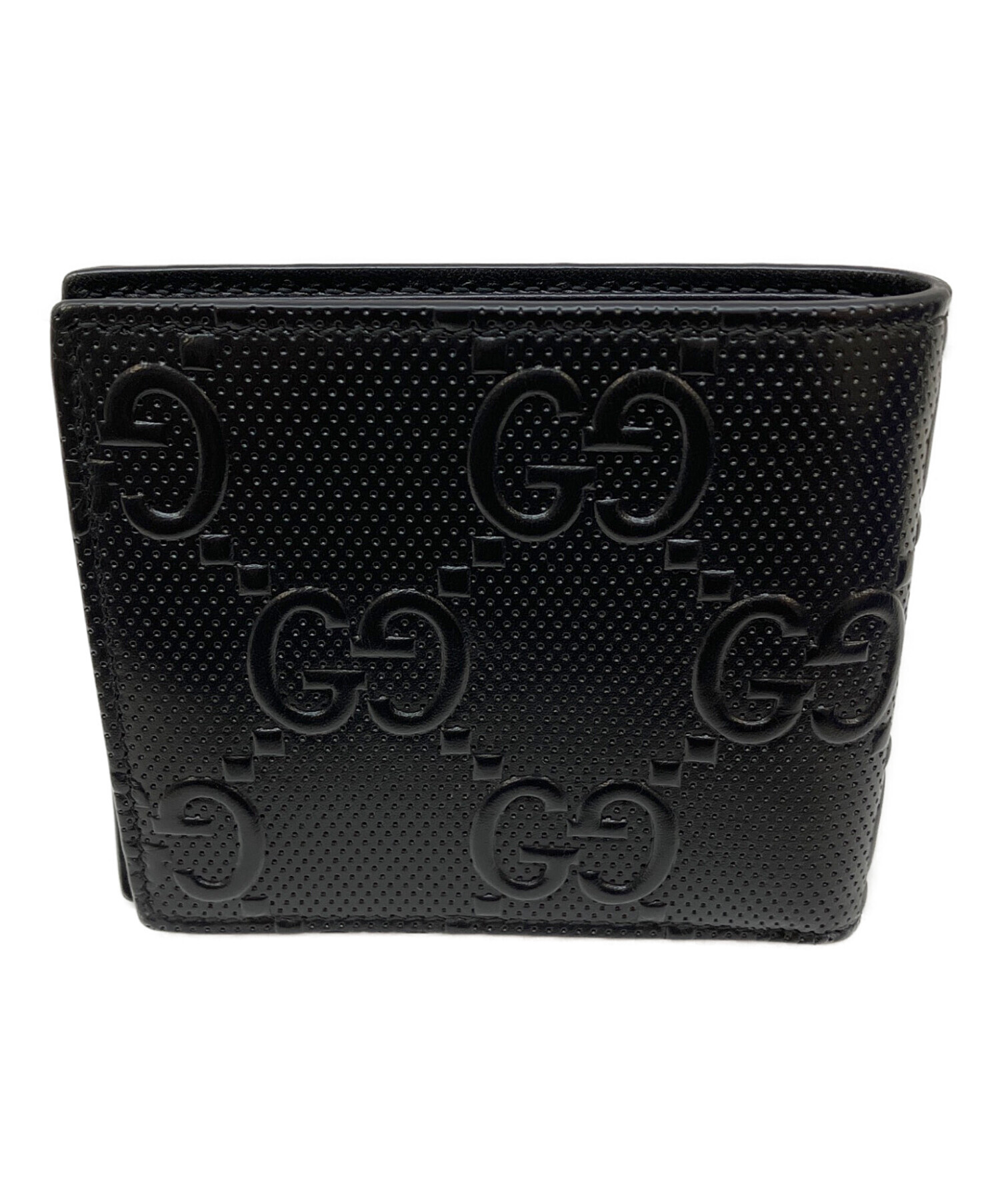 Gucci 二つ折り財布 【早く売りたいので値下げ可能です！】 中古・古着通販】GUCCI (グッチ) 2つ折り財布 ブラック｜ブランド
