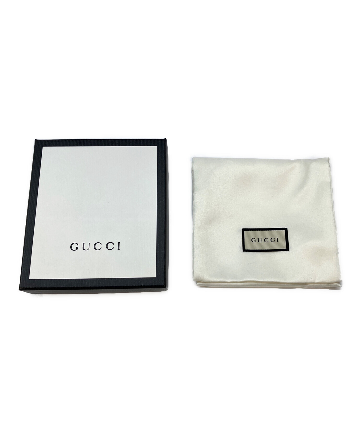 中古・古着通販】GUCCI (グッチ) 2つ折り財布 ブラック｜ブランド 