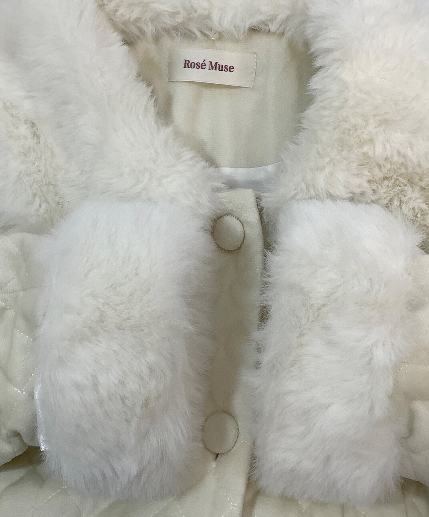 中古・古着通販】Rose Muse (ロゼミューズ) ロングコート ホワイト