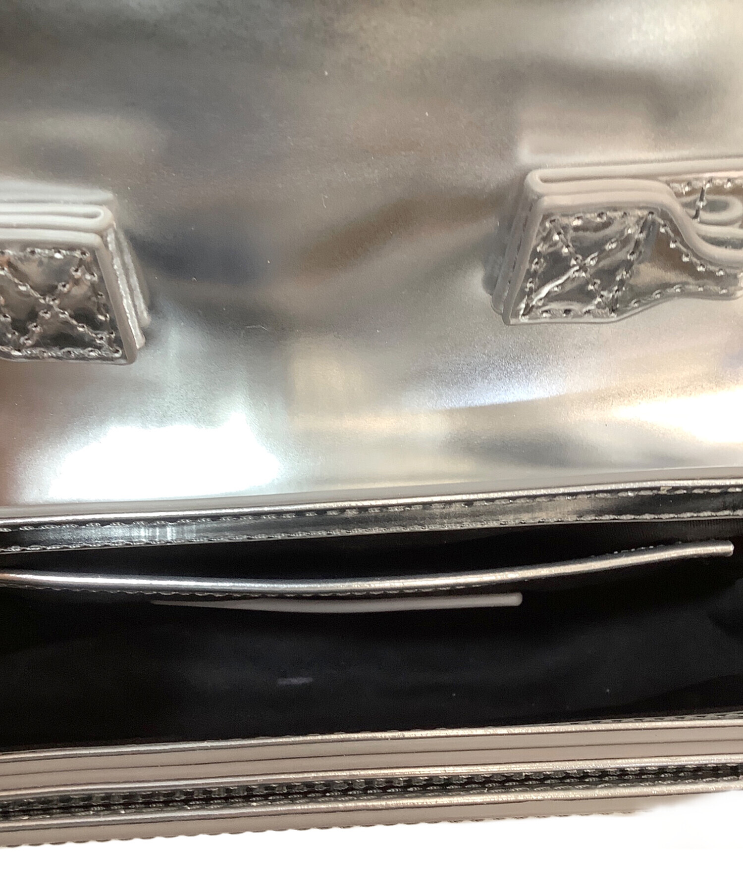中古・古着通販】DIESEL (ディーゼル) ハンドバッグ シルバー