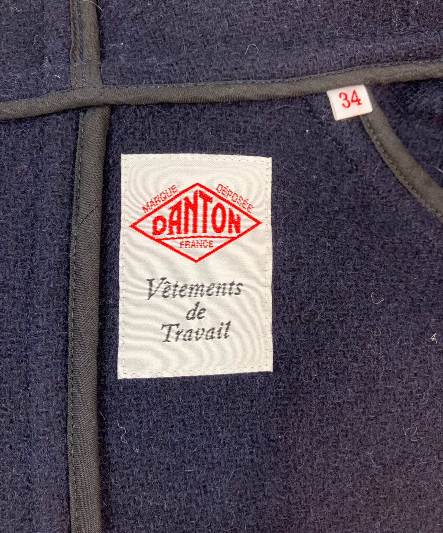 DANTON Vêtements de Travail ウールコート 34 中古・古着通販】DANTON (ダントン) Vetements de travail (ヴェトモン