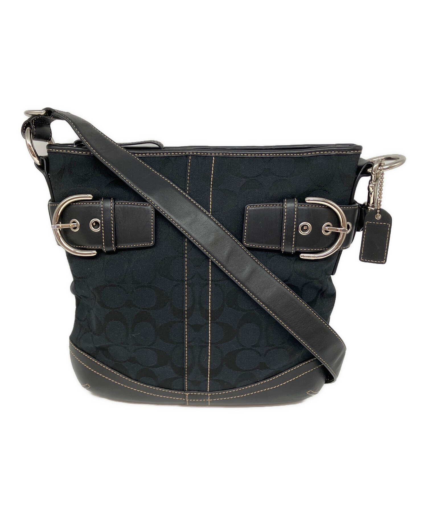 中古・古着通販】COACH (コーチ) ショルダーバッグ ブラック｜ブランド