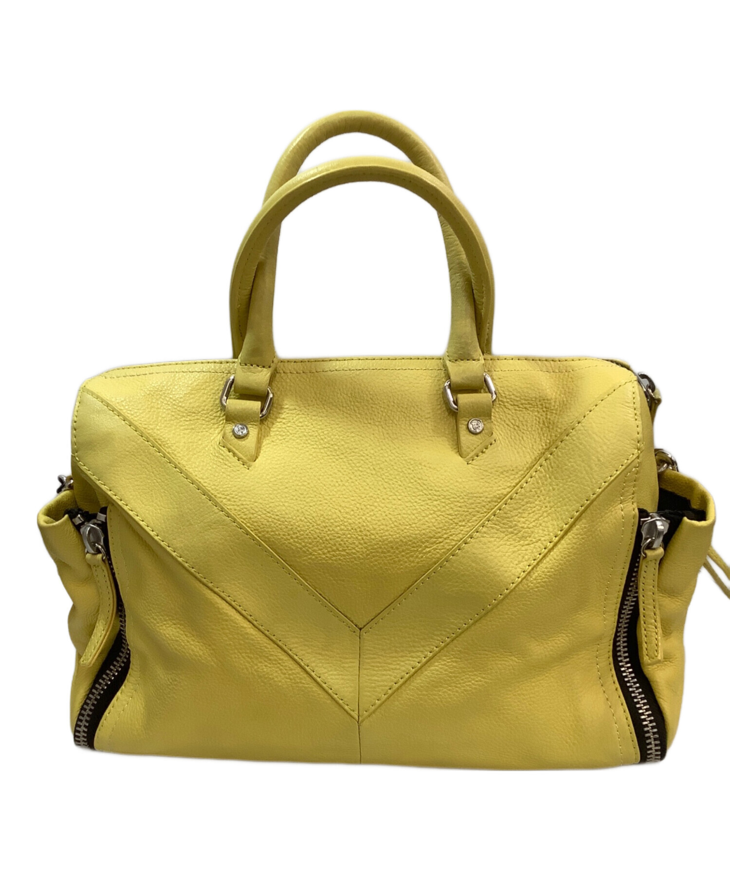 DIESEL イエロー ハンドバッグ ディーゼル 中古・古着通販】DIESEL (ディーゼル) ハンドバッグ イエロー