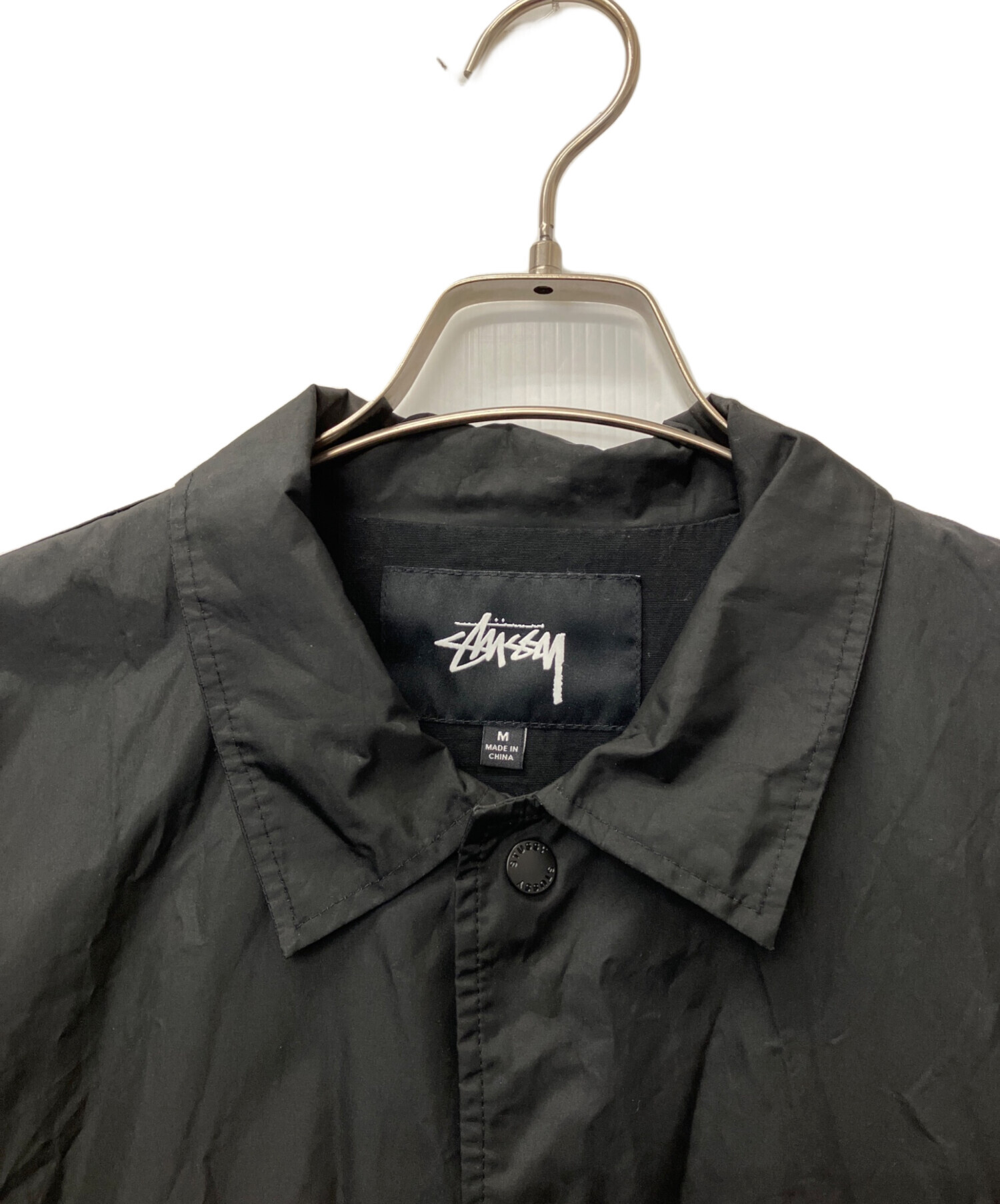 中古・古着通販】stussy (ステューシー) ナイロンジャケット ブラック