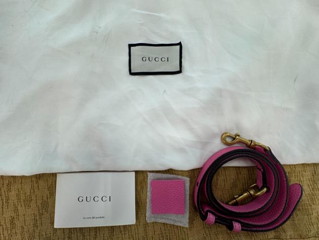 中古・古着通販】GUCCI (グッチ) 2WAYバッグ ショッキングピンク