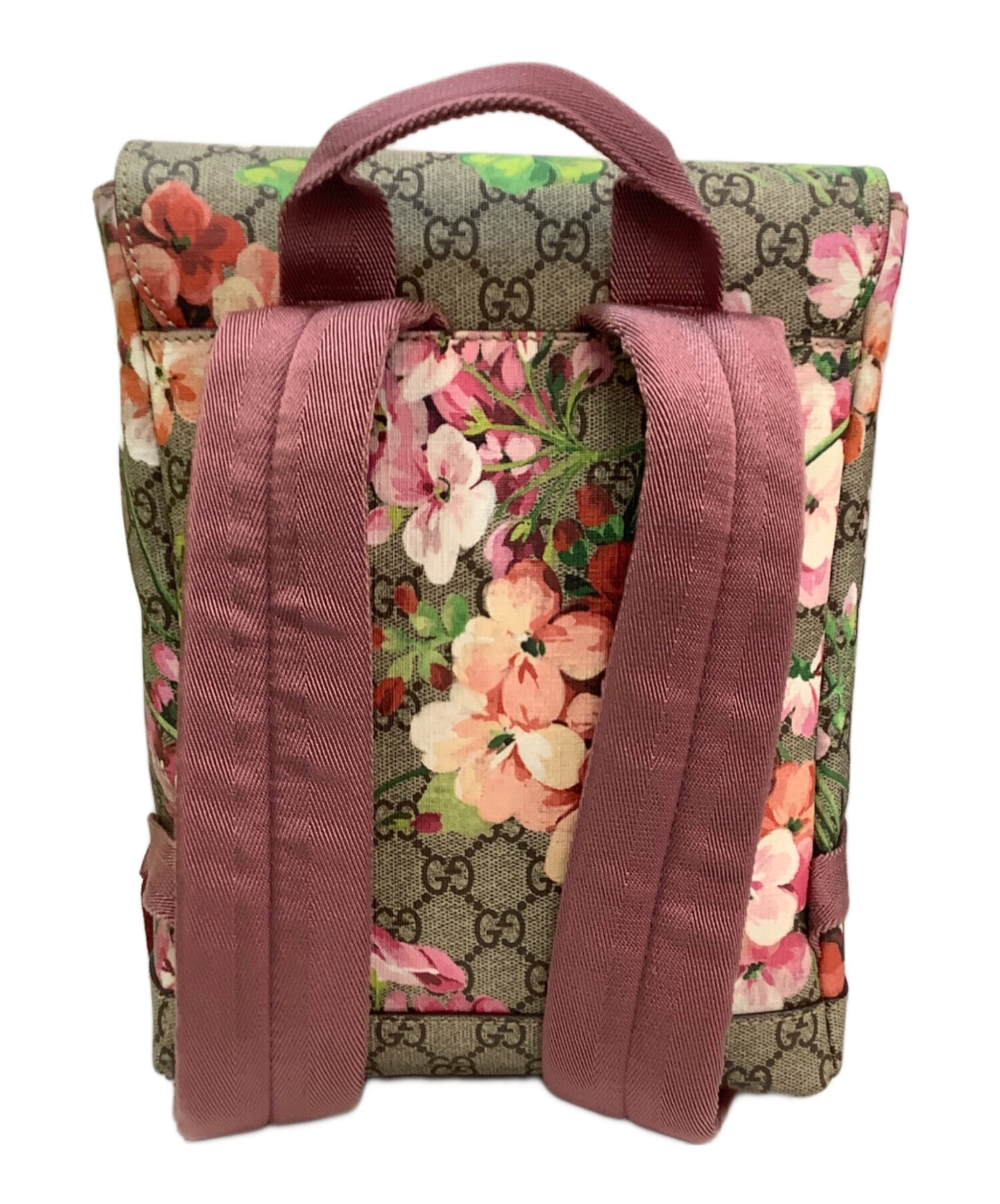 中古・古着通販】GUCCI (グッチ) リュック グレー×ピンク｜ブランド