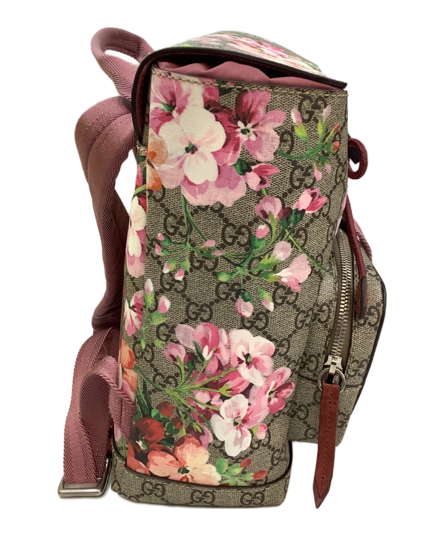中古・古着通販】GUCCI (グッチ) リュック グレー×ピンク｜ブランド 