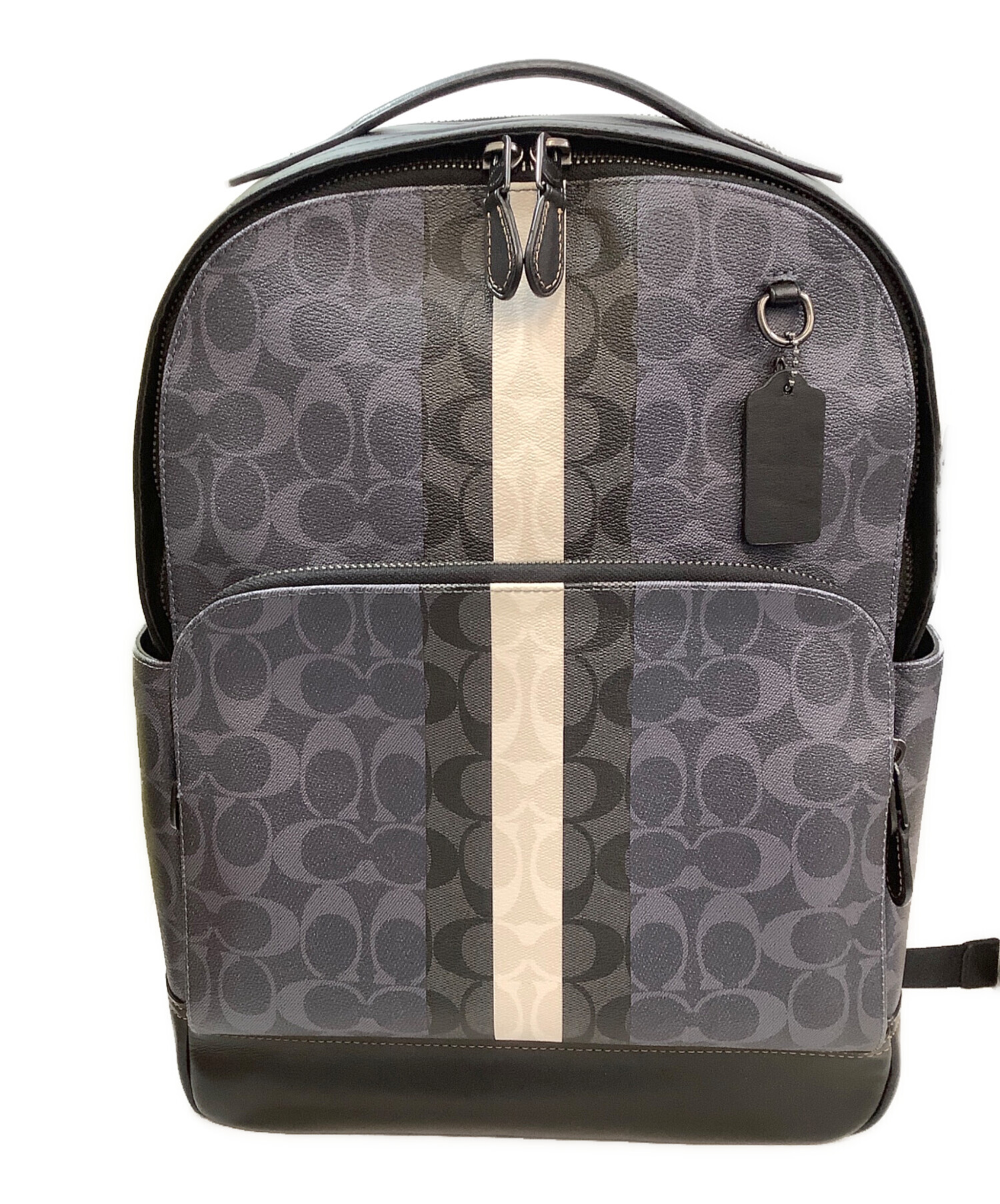 中古・古着通販】COACH (コーチ) リュック ブラック×ネイビー