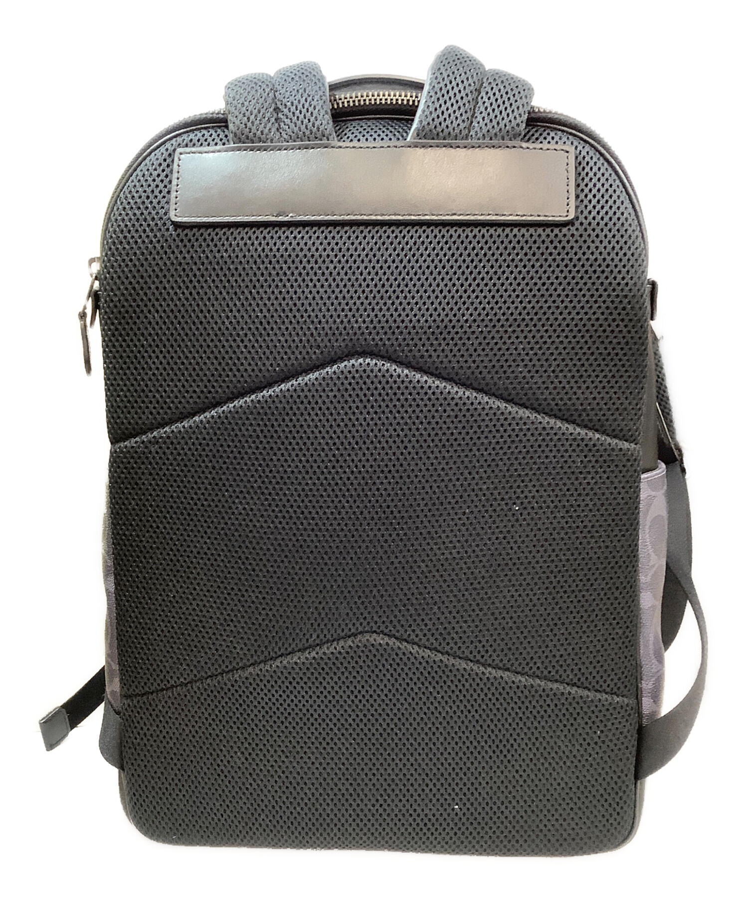 中古・古着通販】COACH (コーチ) リュック ブラック×ネイビー
