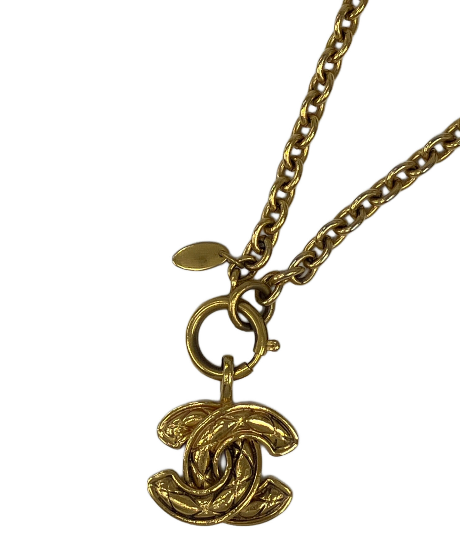 中古・古着通販】CHANEL (シャネル) ココマークネックレス ゴールド