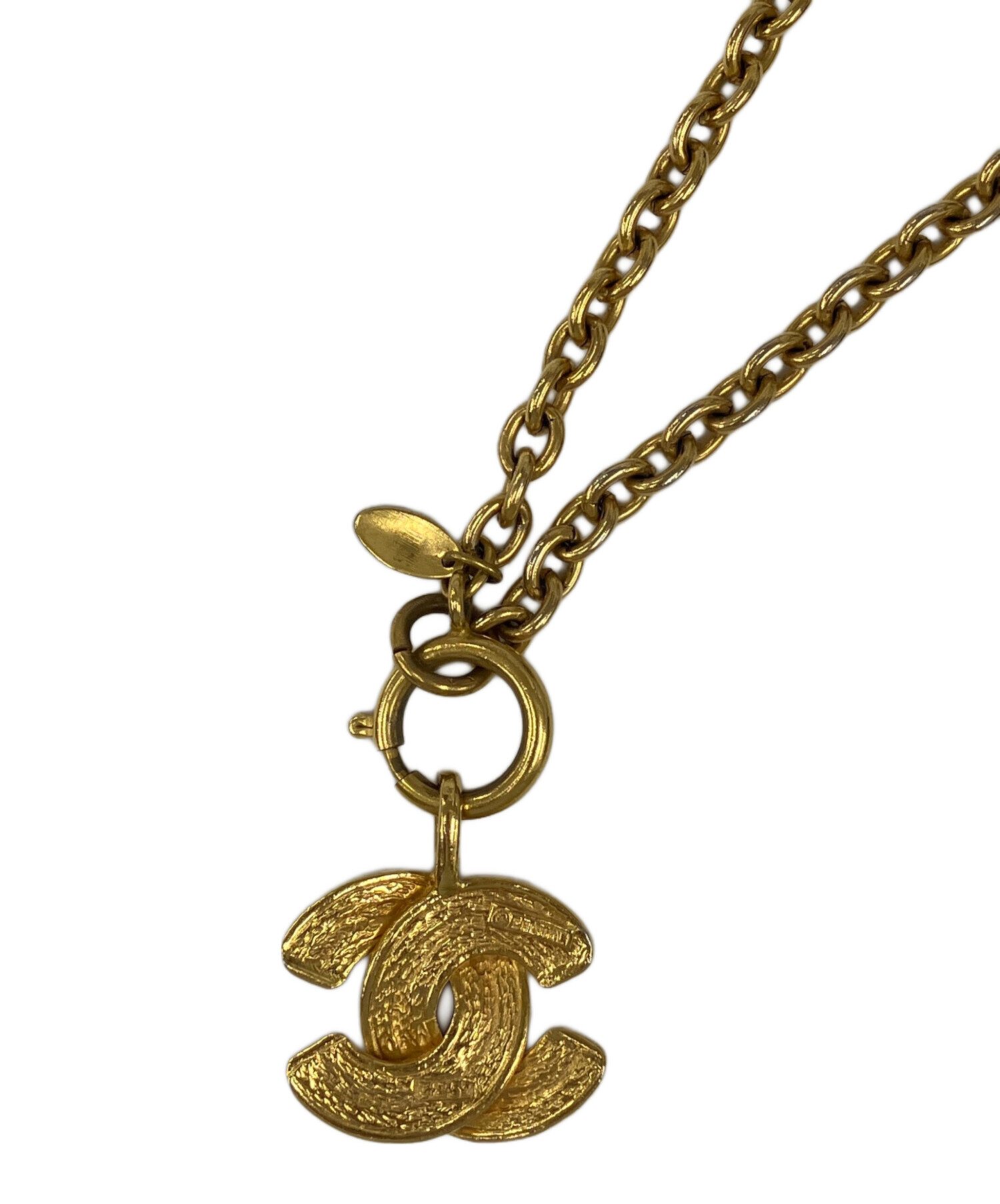 中古・古着通販】CHANEL (シャネル) ココマークネックレス ゴールド