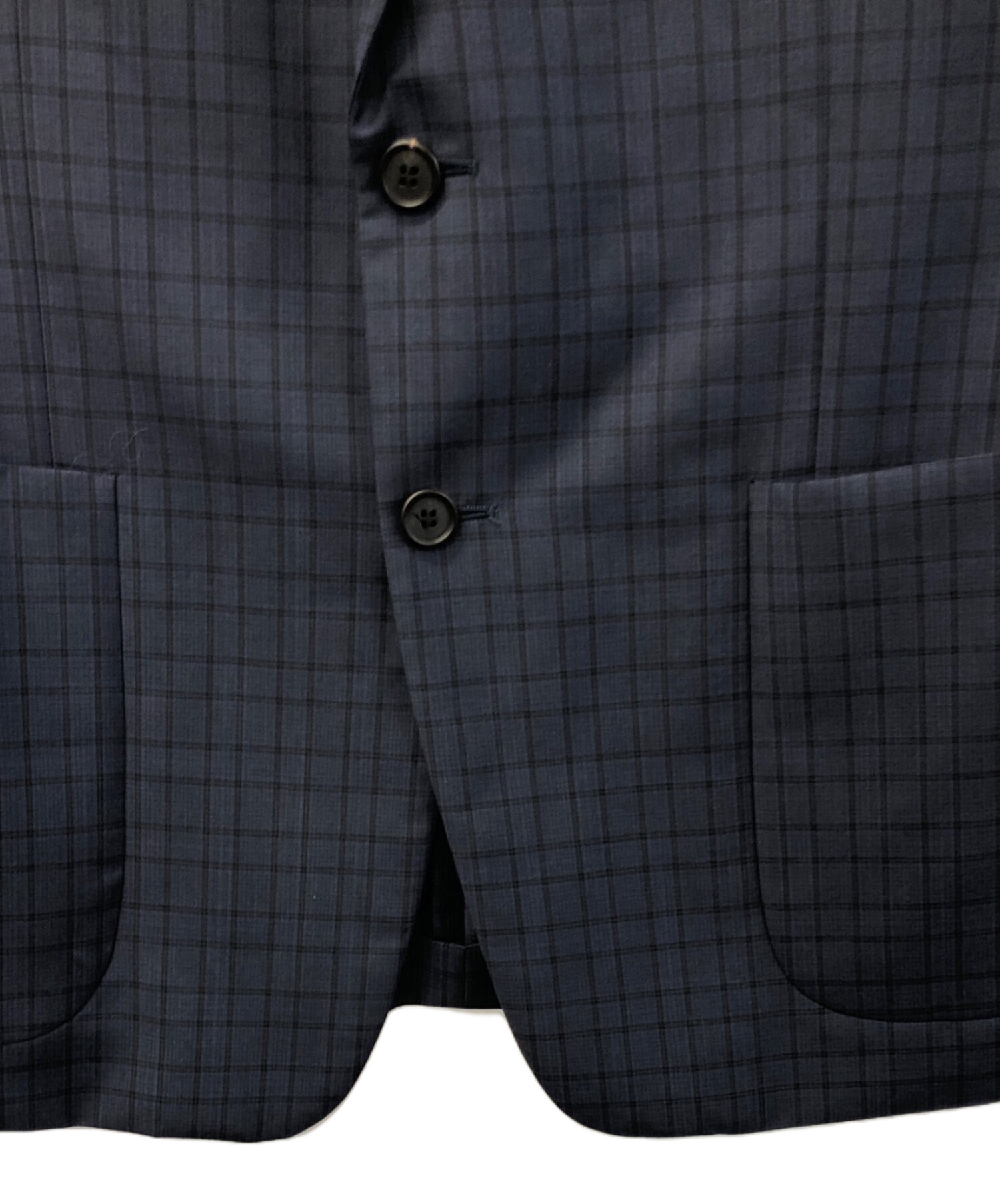PRADA テーラードジャケット ダークネイビー 54R 中古・古着通販】PRADA (プラダ) ショールカラーテーラードジャケット