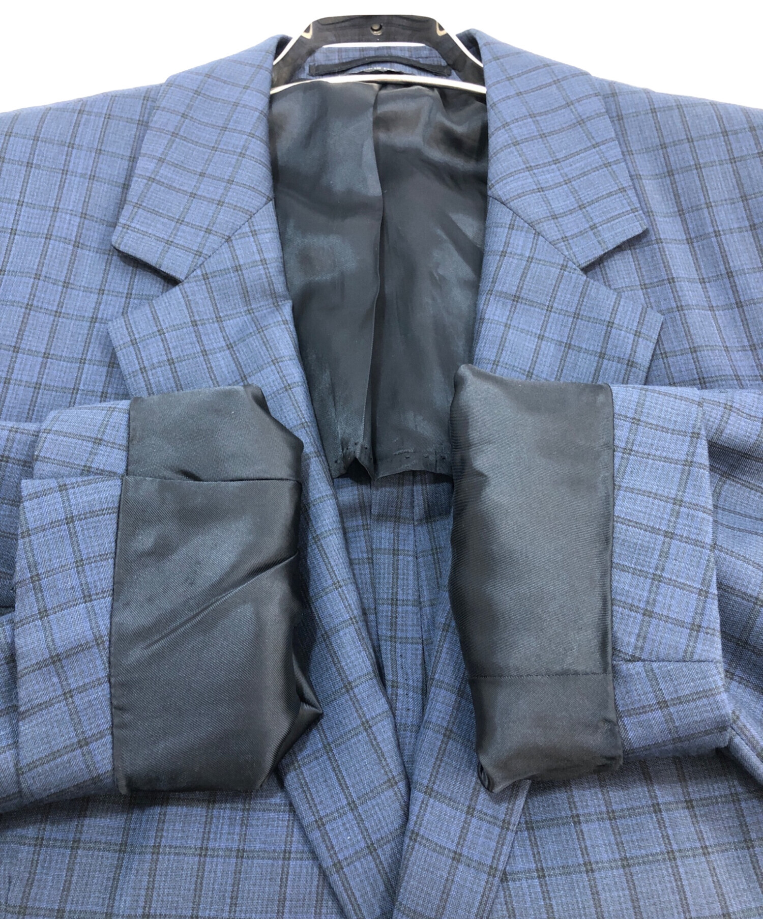 PRADA テーラードジャケット ダークネイビー 54R 中古・古着通販】PRADA (プラダ) テーラードジャケット ネイビー