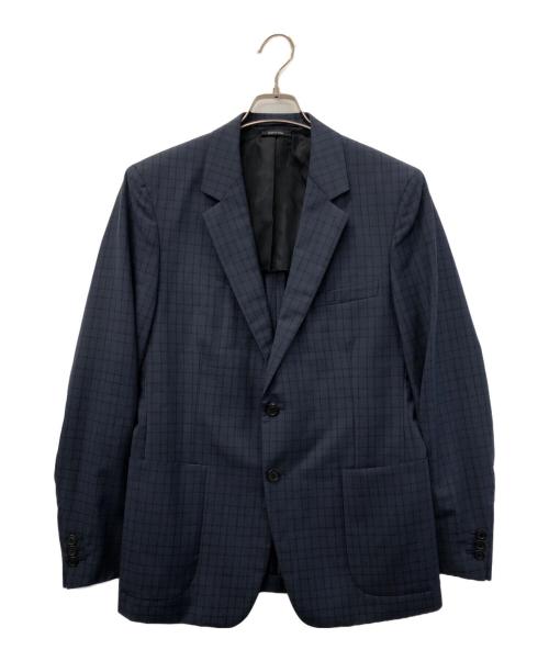 【美品】プラダ　テーラードジャケット　ネイビー　NFCタグ　イタリア製 中古・古着通販】PRADA (プラダ) テーラードジャケット ネイビー