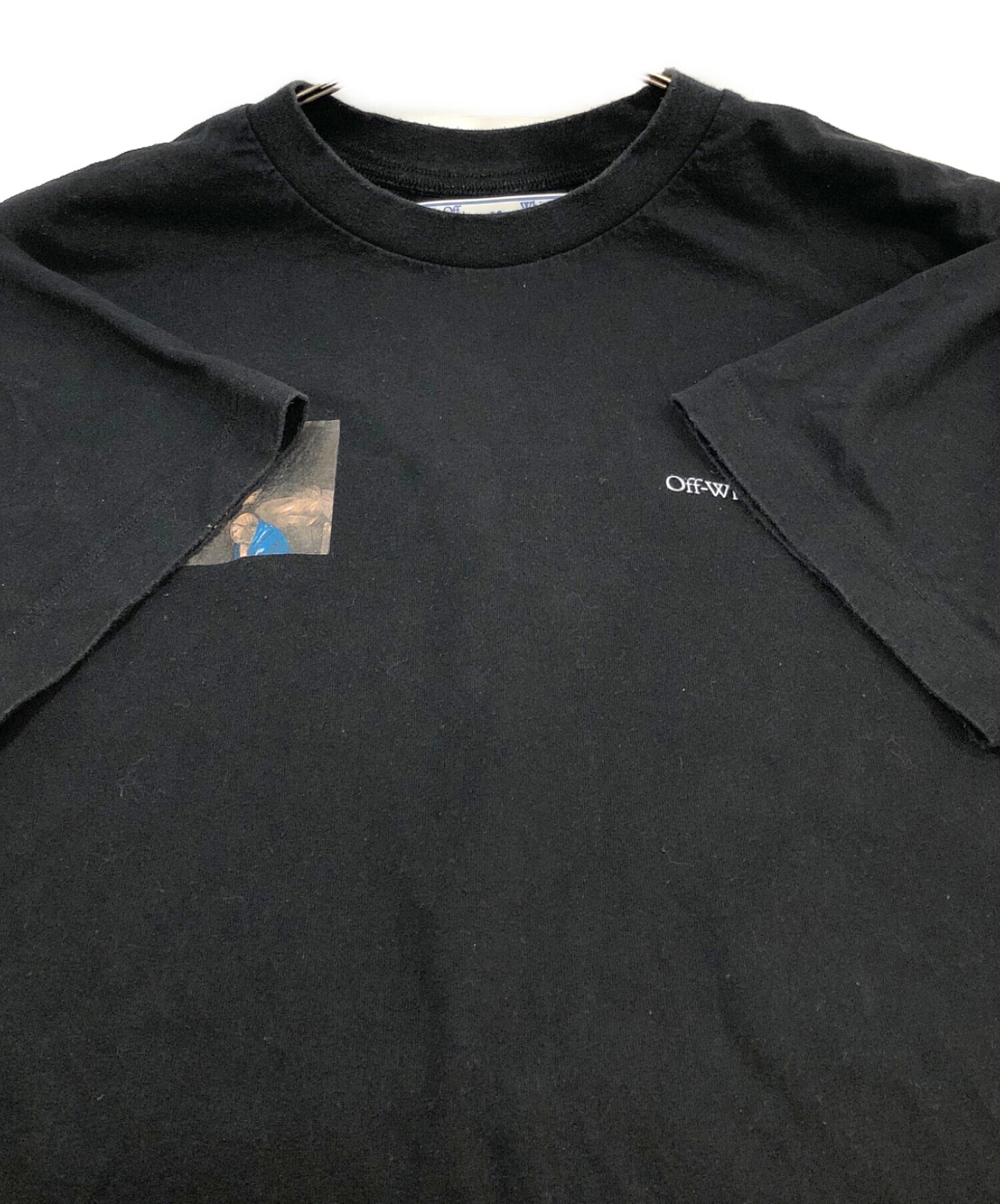 中古・古着通販】OFFWHITE (オフホワイト) 半袖カットソー ブラック 