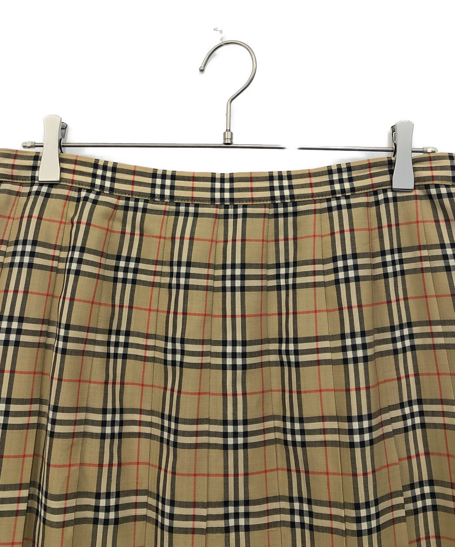 BURBERRY プリーツスカート ベージュ 中古・古着通販】Burberry's (バーバリーズ) プリーツスカート