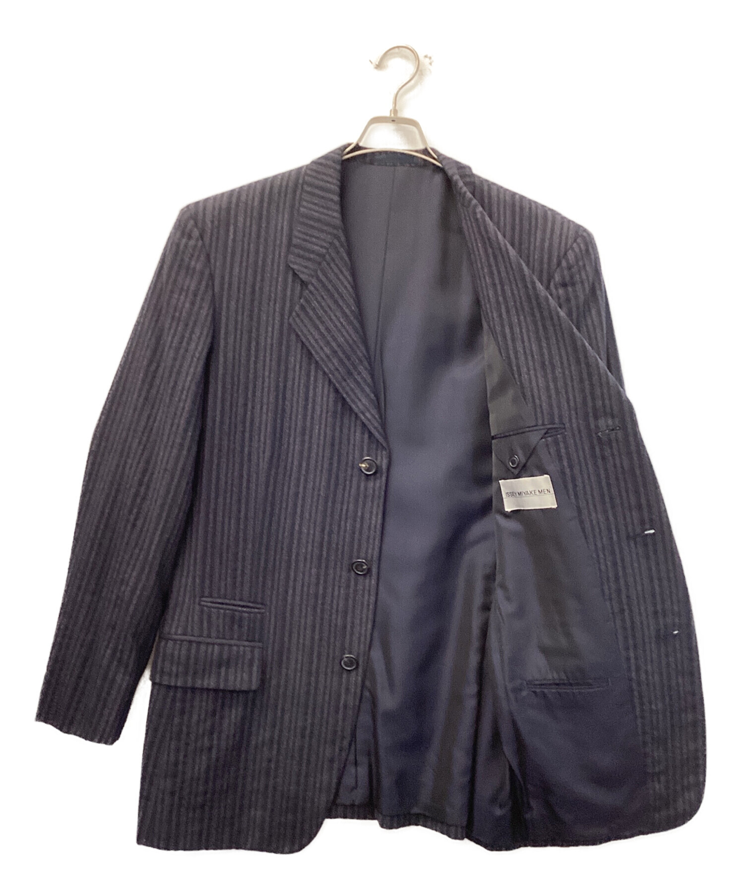 ヴィンテージISSEY MIYAKE ジャケット サイズ3 中古・古着通販】ISSEY MIYAKE (イッセイミヤケ) ウールジャケット