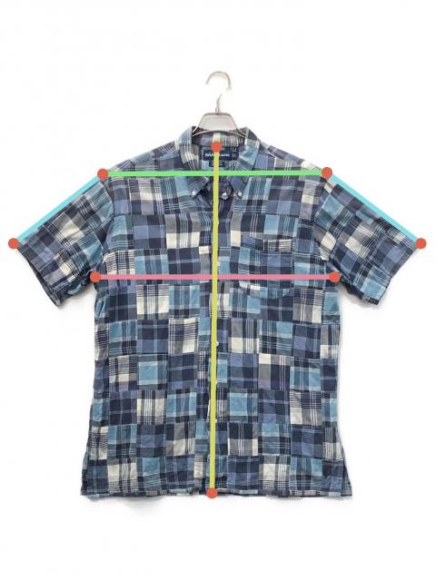 中古・古着通販】RALPH LAUREN (ラルフローレン) 半袖シャツ ブルー
