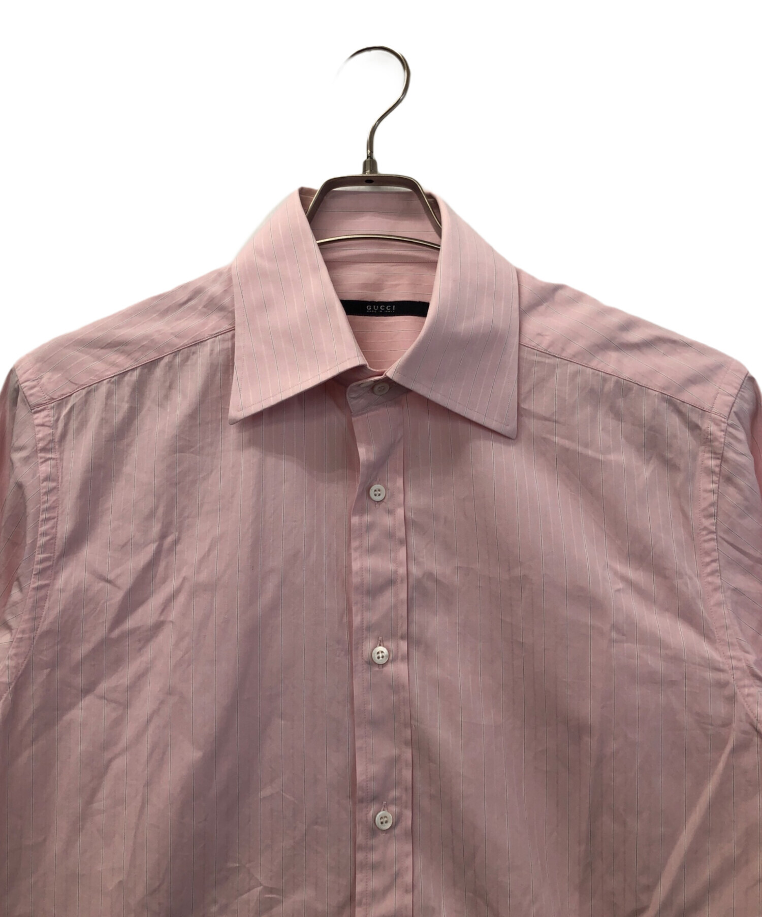 中古・古着通販】GUCCI (グッチ) 長袖シャツ ピンク サイズ:S