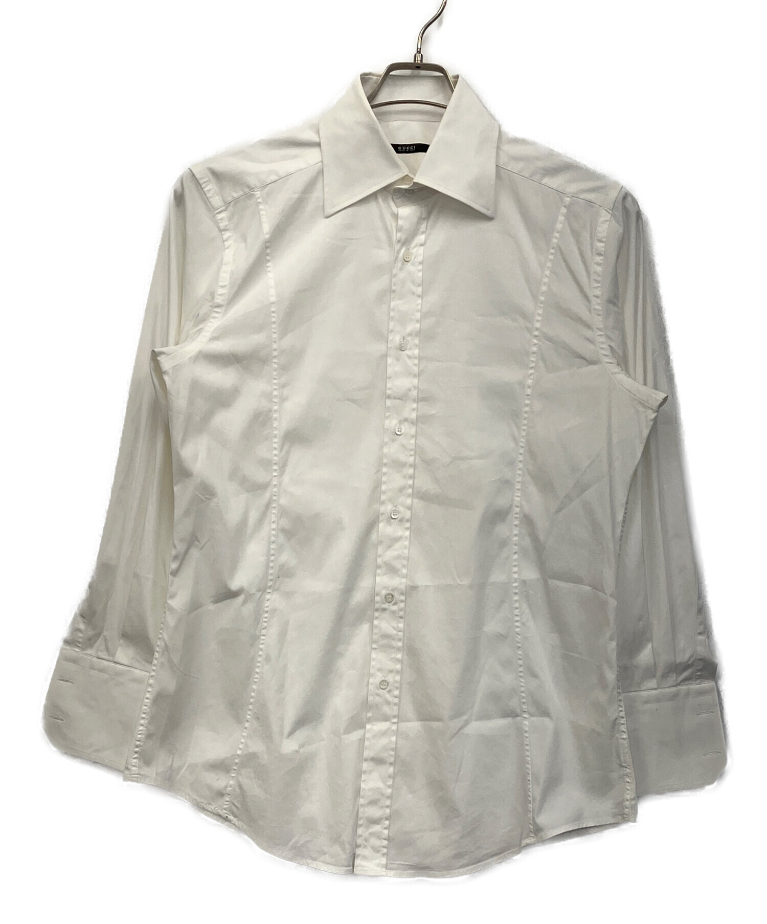 中古・古着通販】GUCCI (グッチ) 長袖シャツ ホワイト サイズ:42