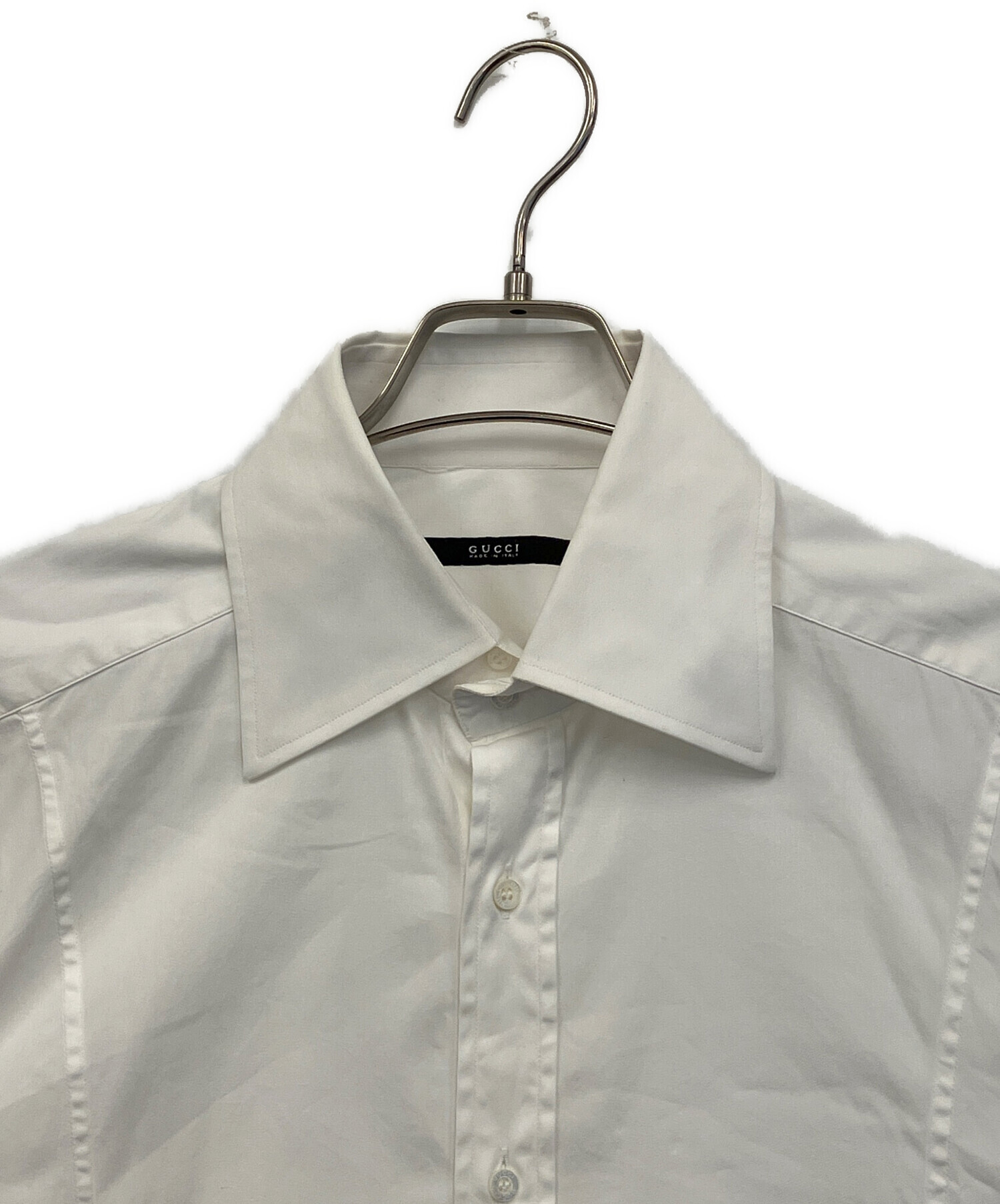 中古・古着通販】GUCCI (グッチ) 長袖シャツ ホワイト サイズ:42