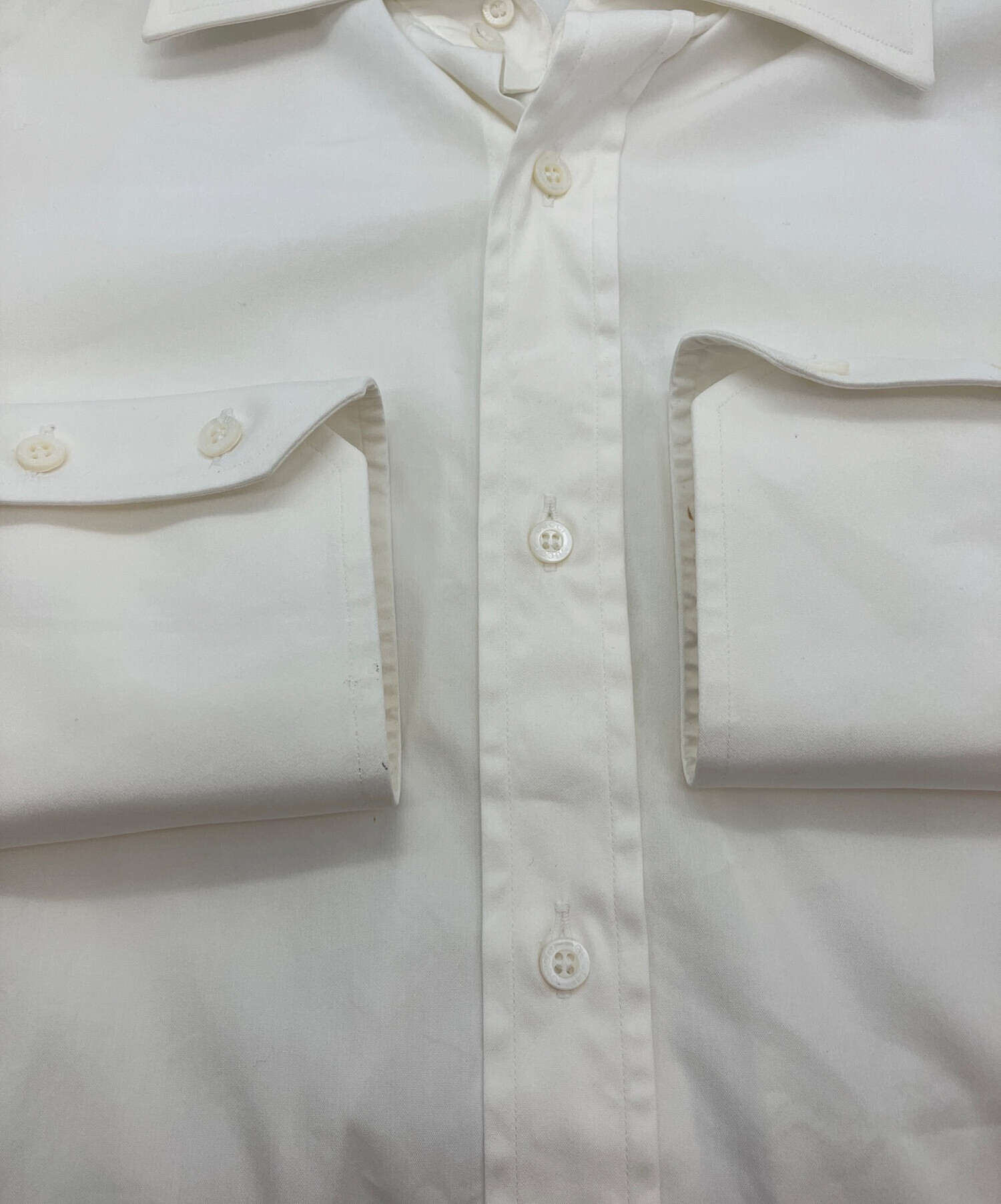 中古・古着通販】GUCCI (グッチ) 長袖シャツ ホワイト サイズ:42