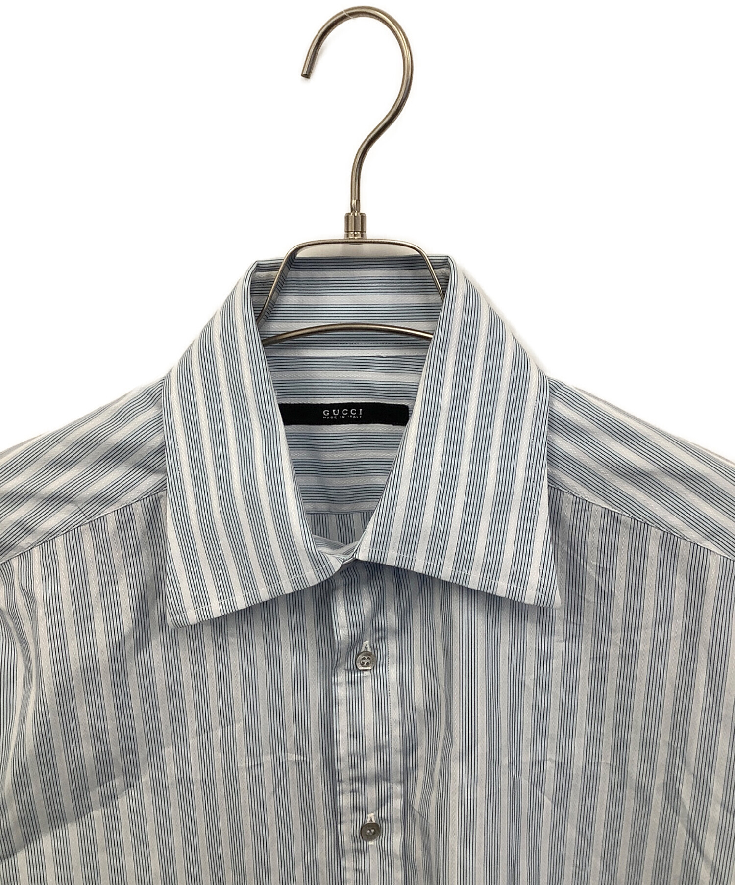中古・古着通販】GUCCI (グッチ) 長袖シャツ スカイブルー サイズ:42