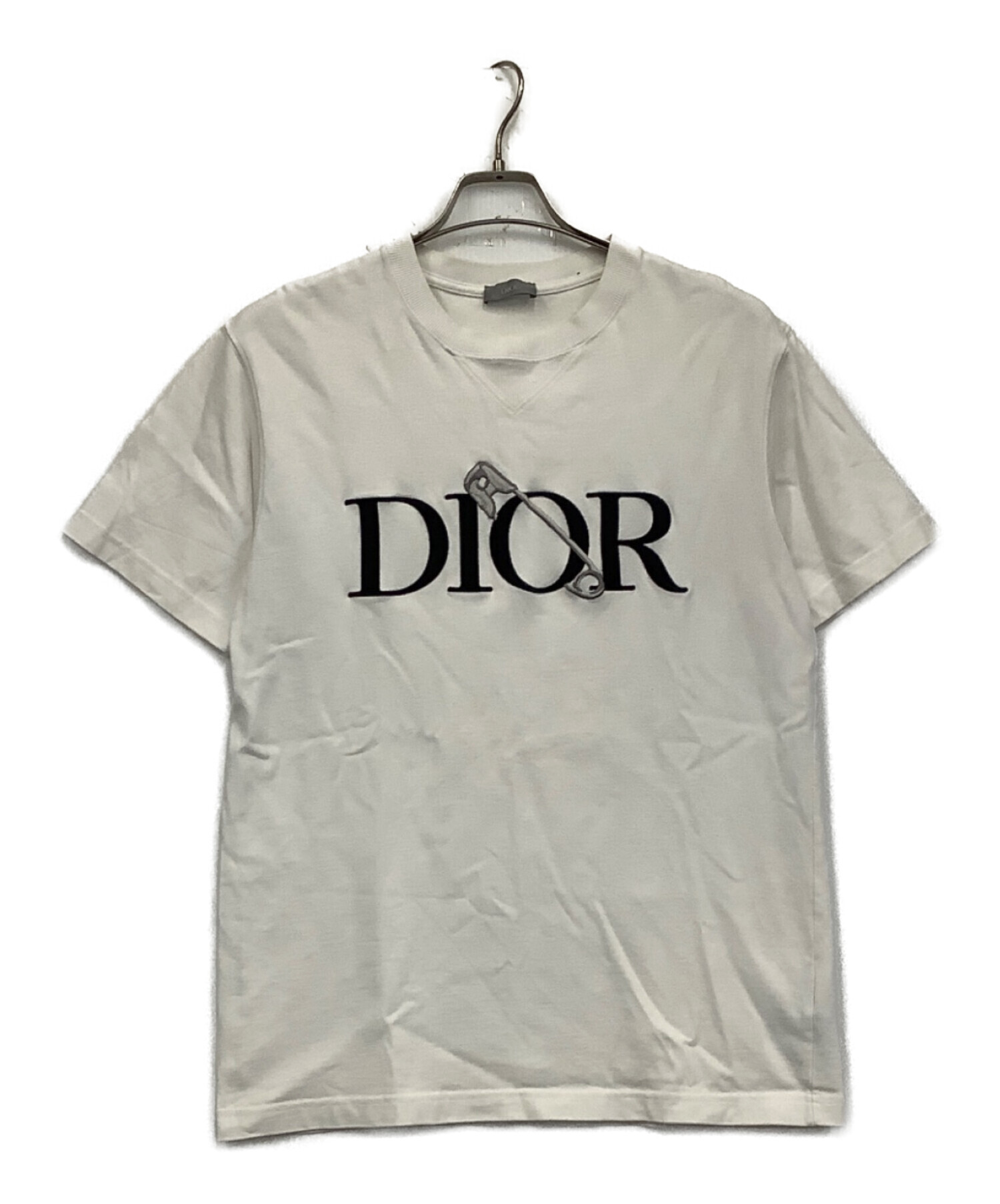 DIOR 半袖 Tシャツ ディオール OLD Vintage Dior 90s 中古・古着通販】Dior (ディオール) 半袖カットソー ホワイト サイズ:S