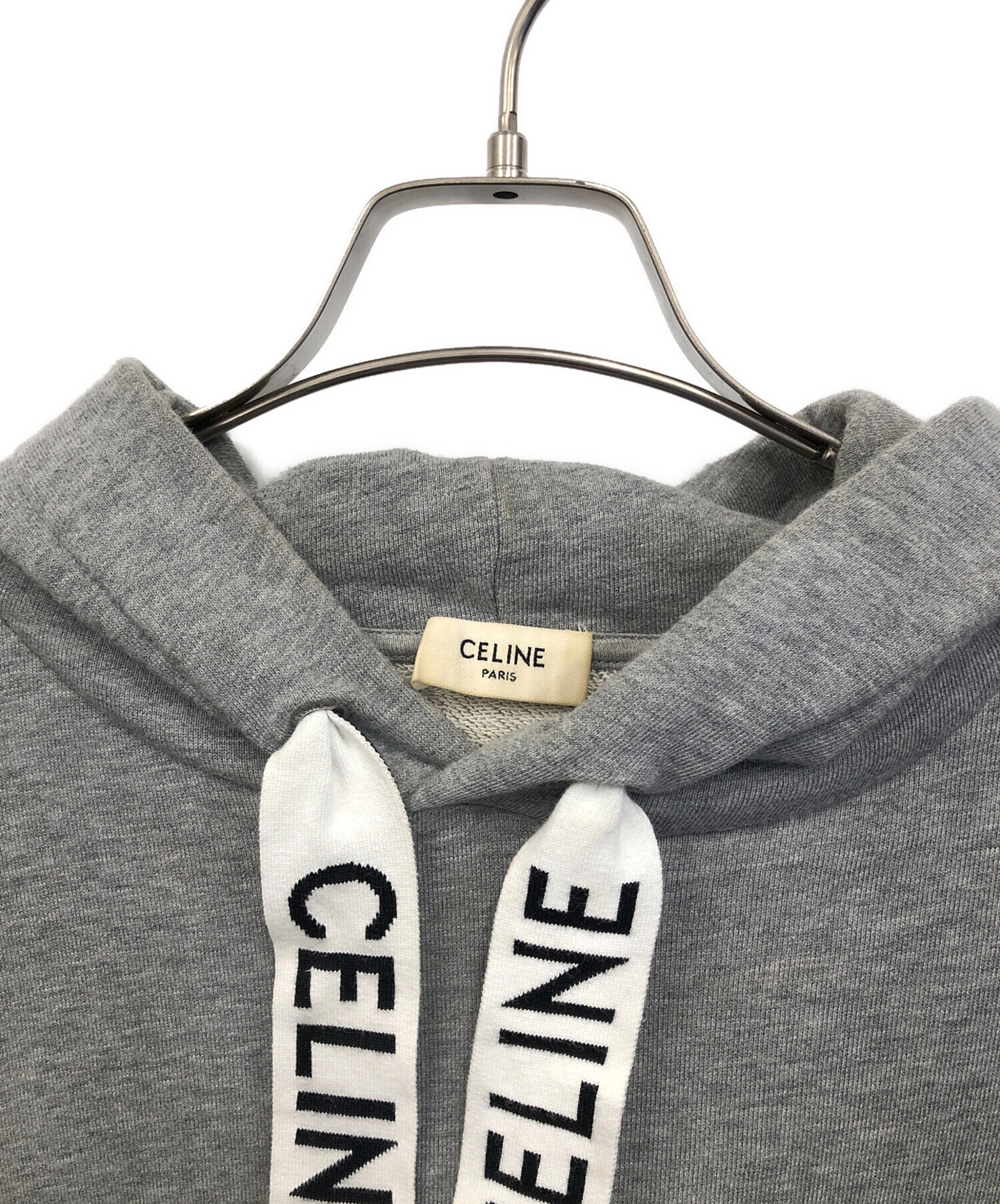 中古・古着通販】CELINE (セリーヌ) プルオーバーパーカー グレー