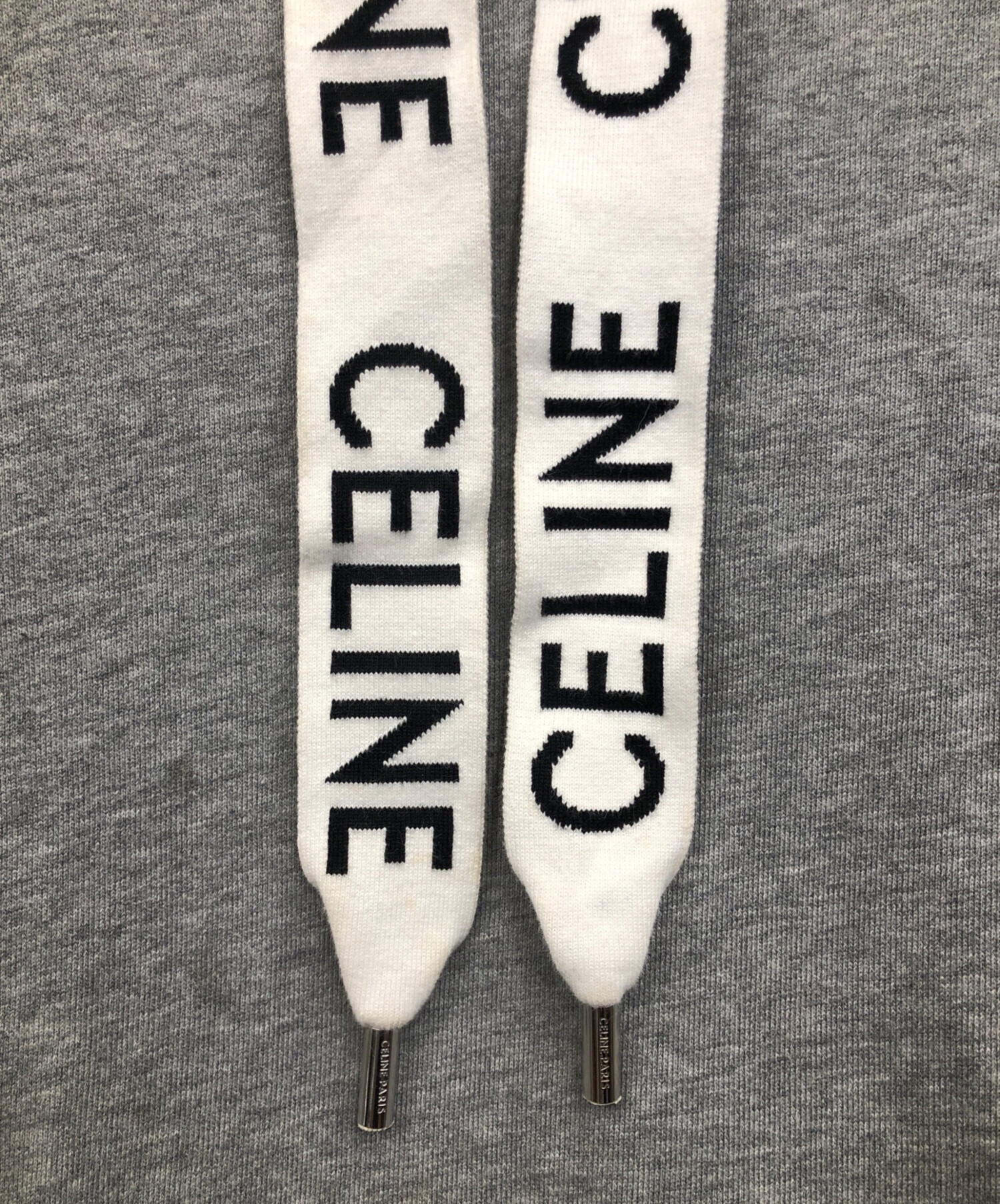 中古・古着通販】CELINE (セリーヌ) プルオーバーパーカー グレー
