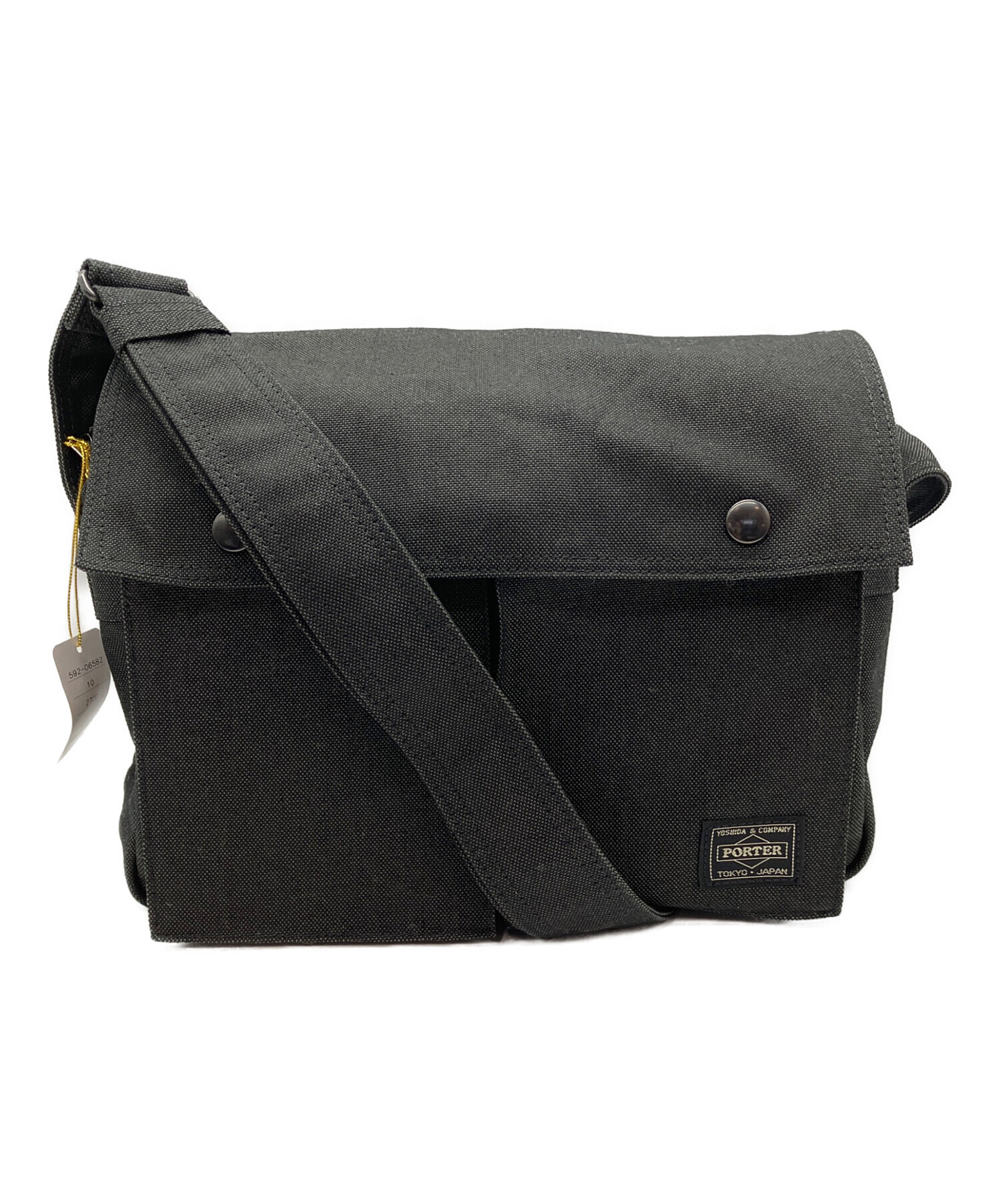 ブラック　ショルダーバッグ 中古・古着通販】PORTER (ポーター) ショルダーバッグ ブラック