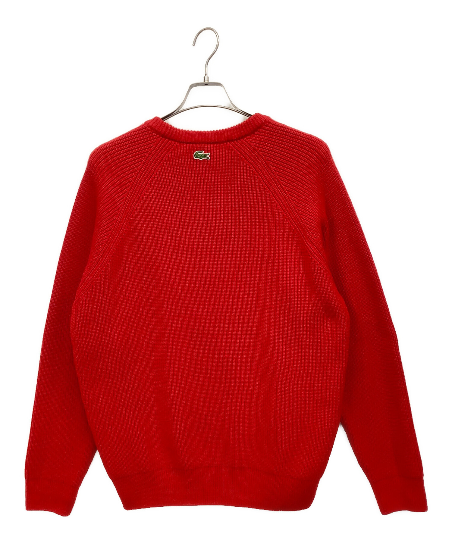 中古・古着通販】LACOSTE (ラコステ) 厚手ニット レッド サイズ:M