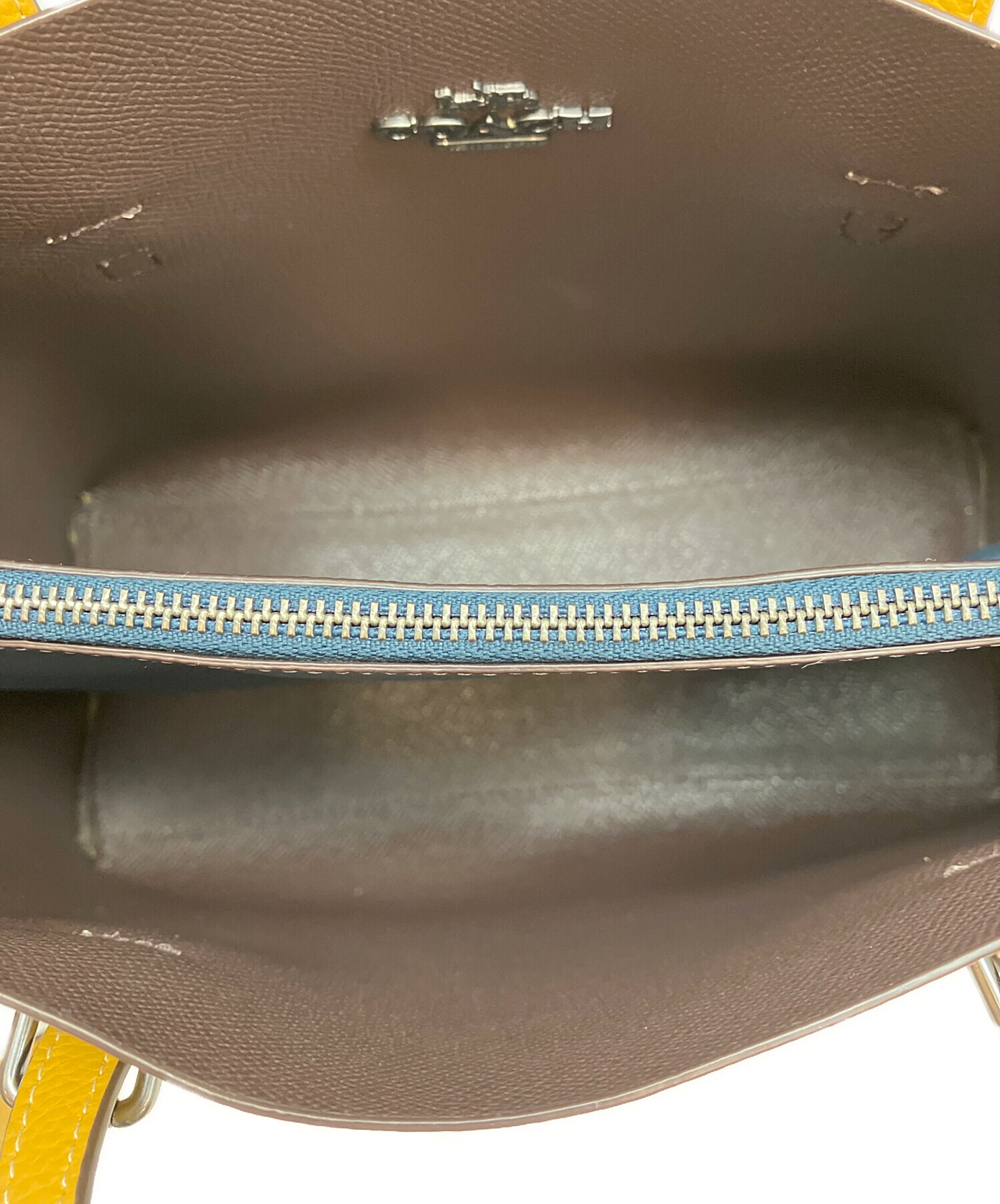 中古・古着通販】COACH (コーチ) 2WAYショルダーバッグ イエロー