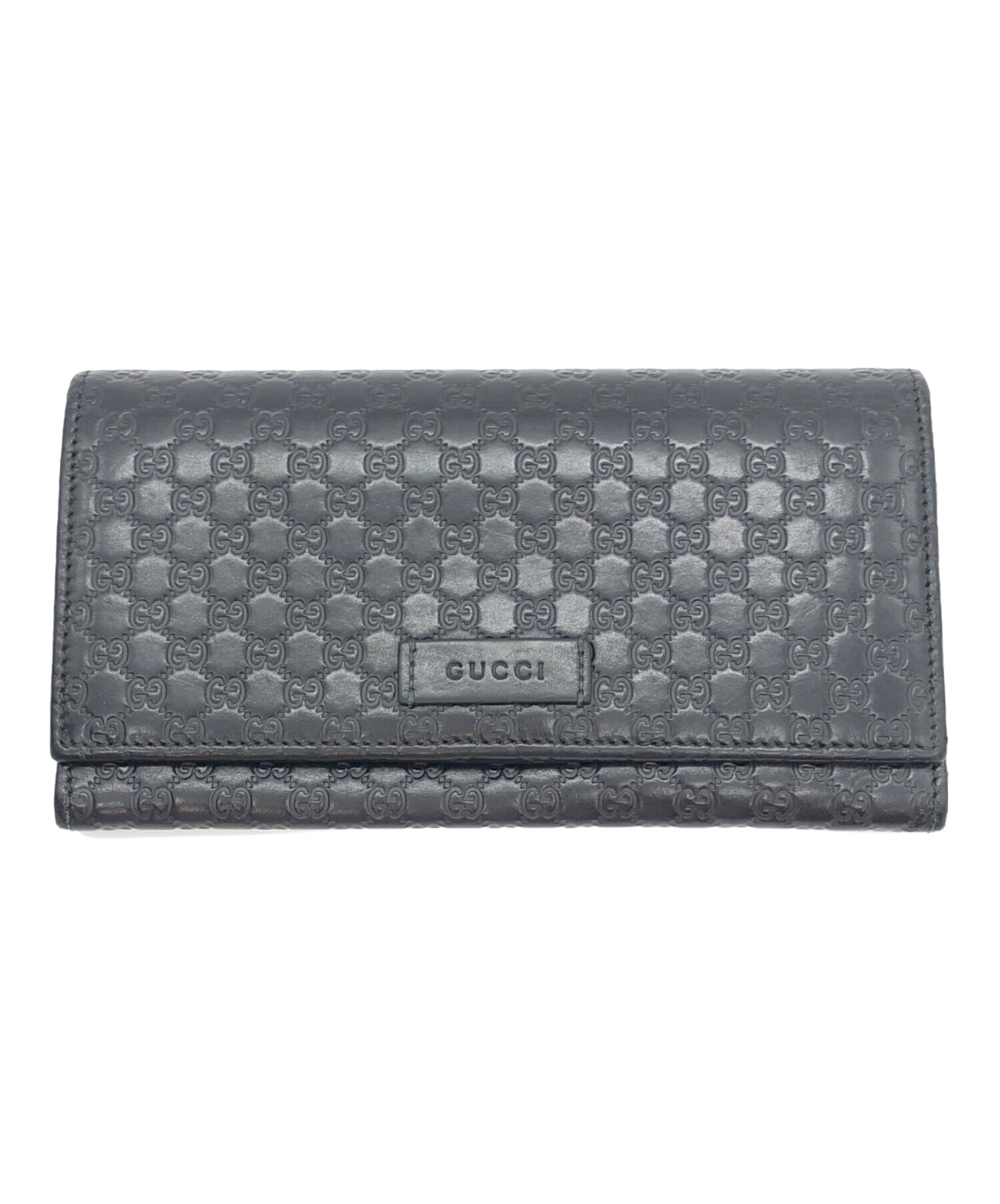 中古・古着通販】GUCCI (グッチ) 長財布 ブラック｜ブランド・古着通販
