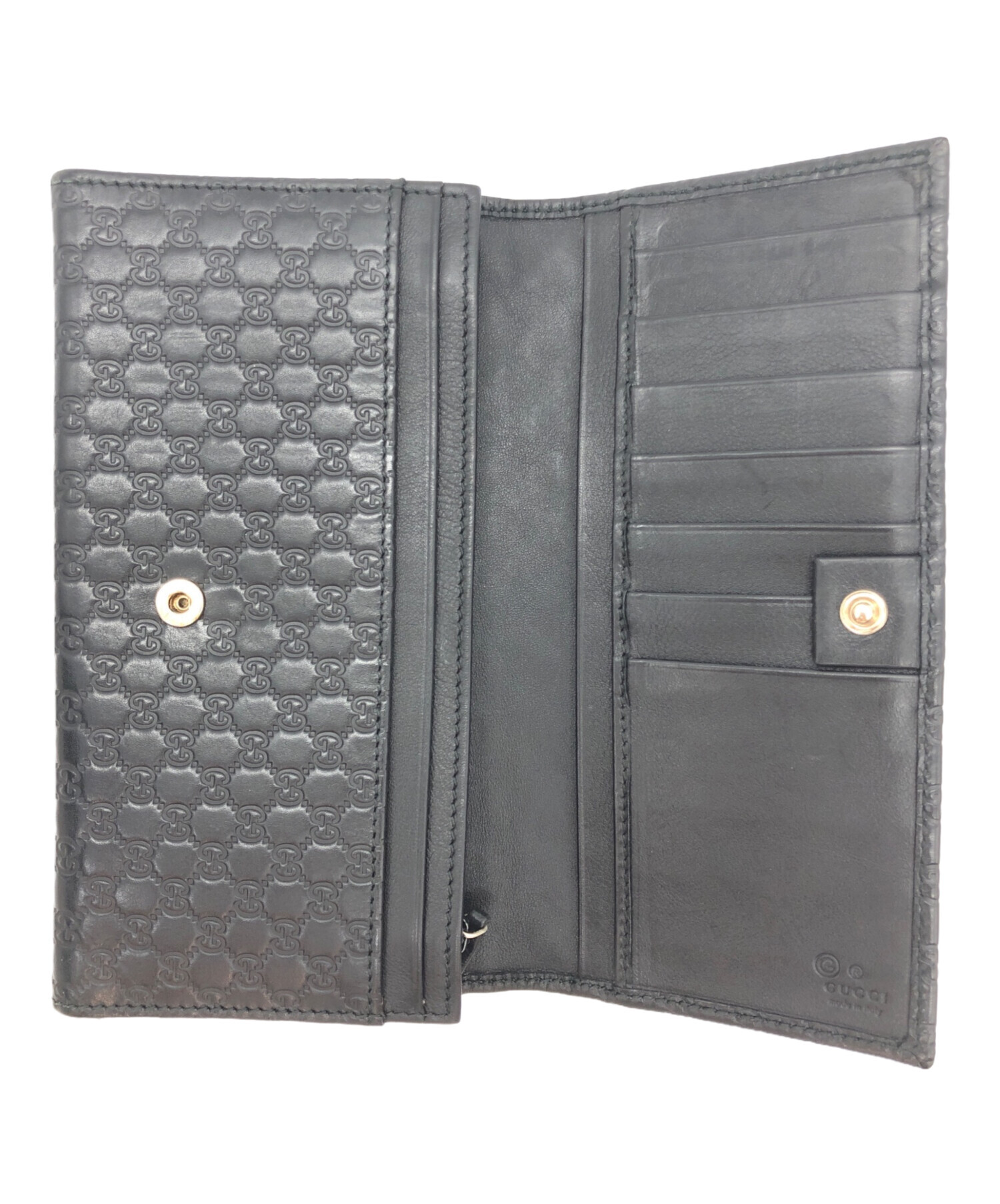 中古・古着通販】GUCCI (グッチ) 長財布 ブラック｜ブランド・古着通販