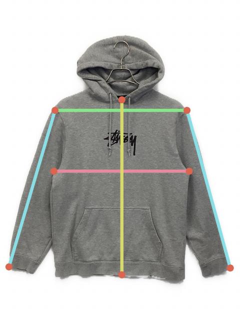 中古・古着通販】stussy (ステューシー) Stock Logo App Hoodie グレー