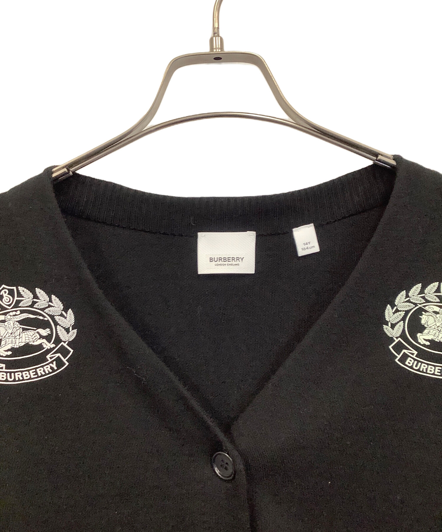 中古・古着通販】BURBERRY (バーバリー) 厚手カーディガン ブラック