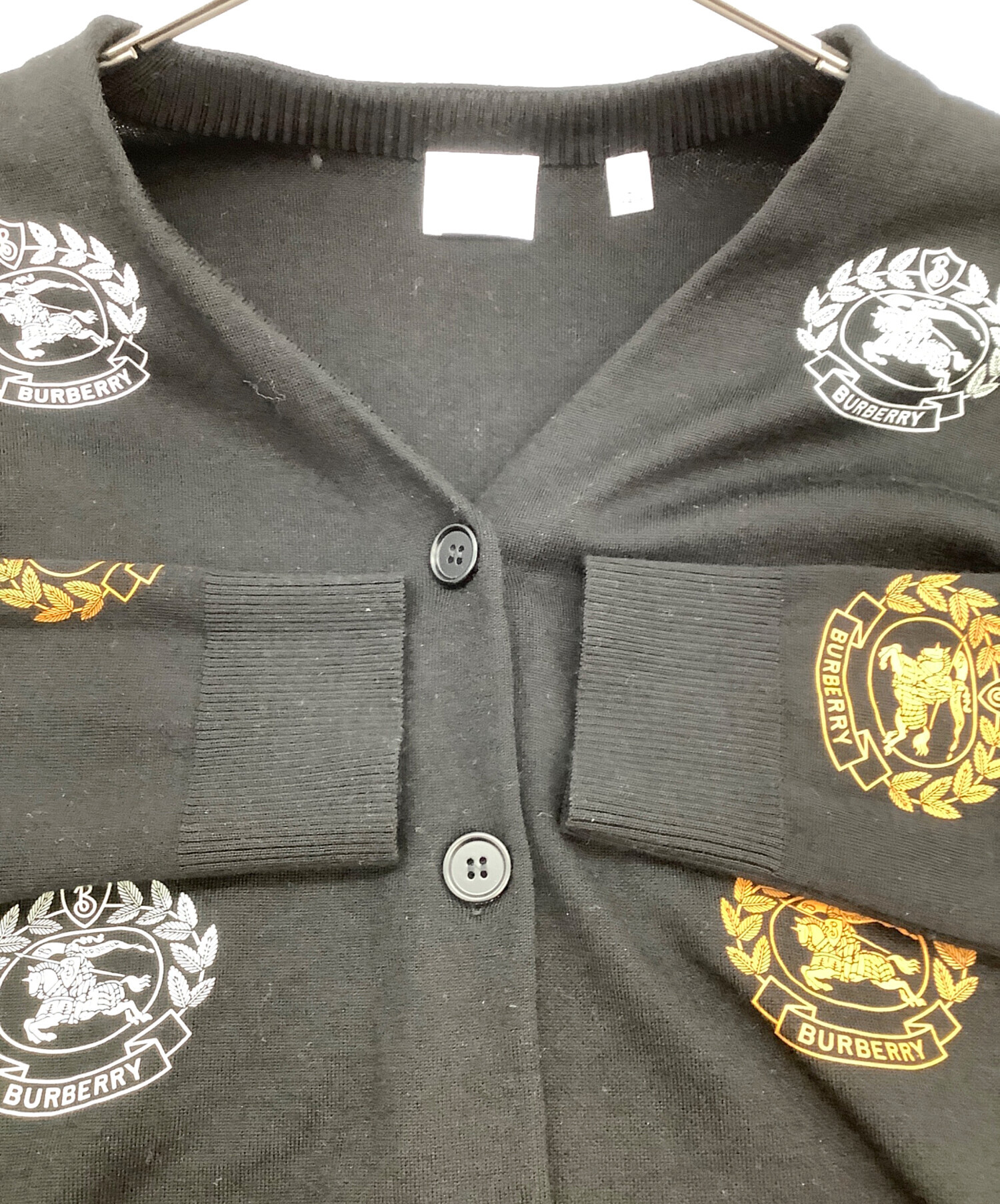 中古・古着通販】BURBERRY (バーバリー) 厚手カーディガン ブラック